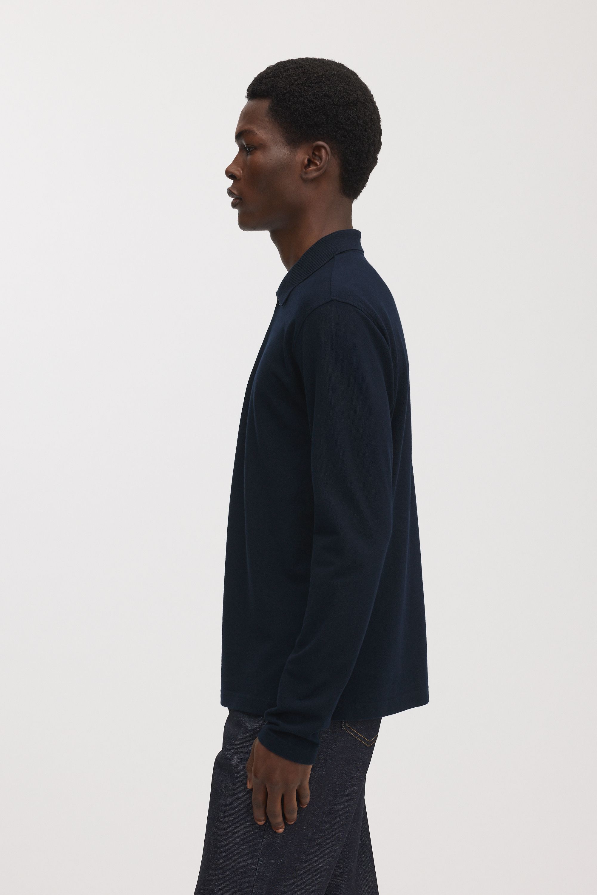 Image number 3 of The Long Sleeve Pique Polo