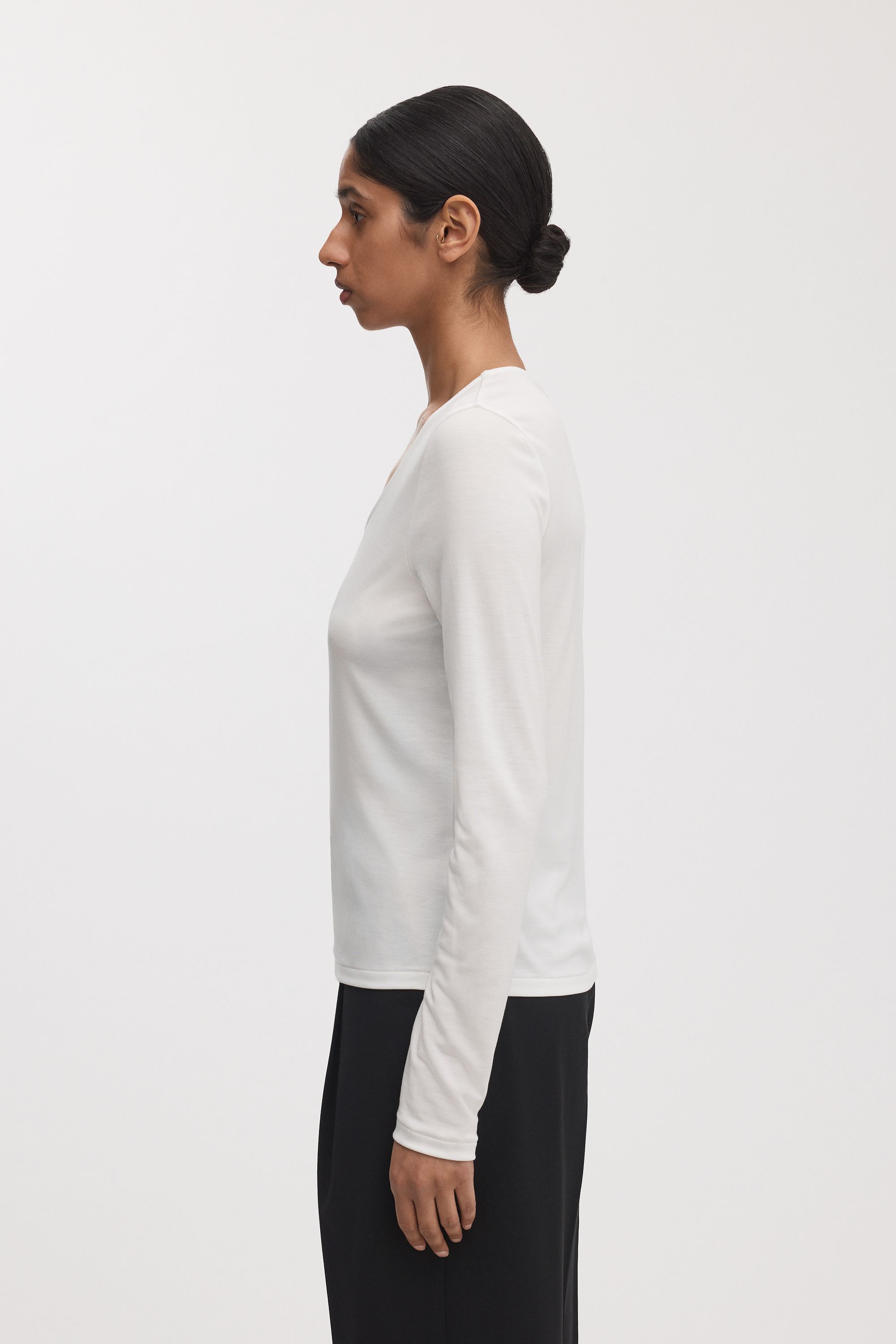 Image number 3 of The Long Sleeve Scoop Neck Top