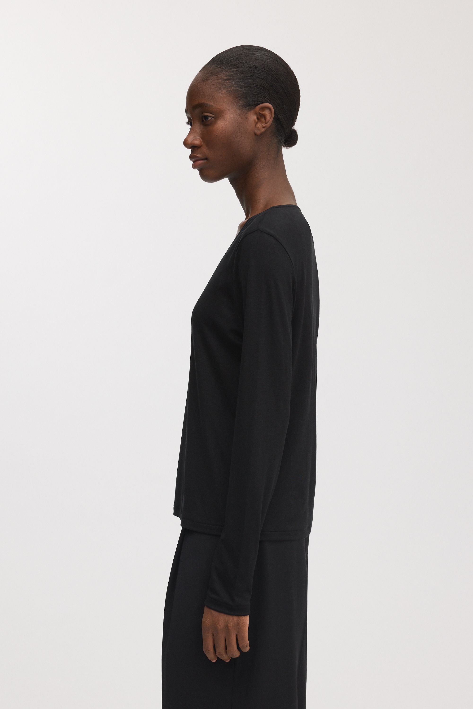 Image number 3 of The Long Sleeve Scoop Neck Top