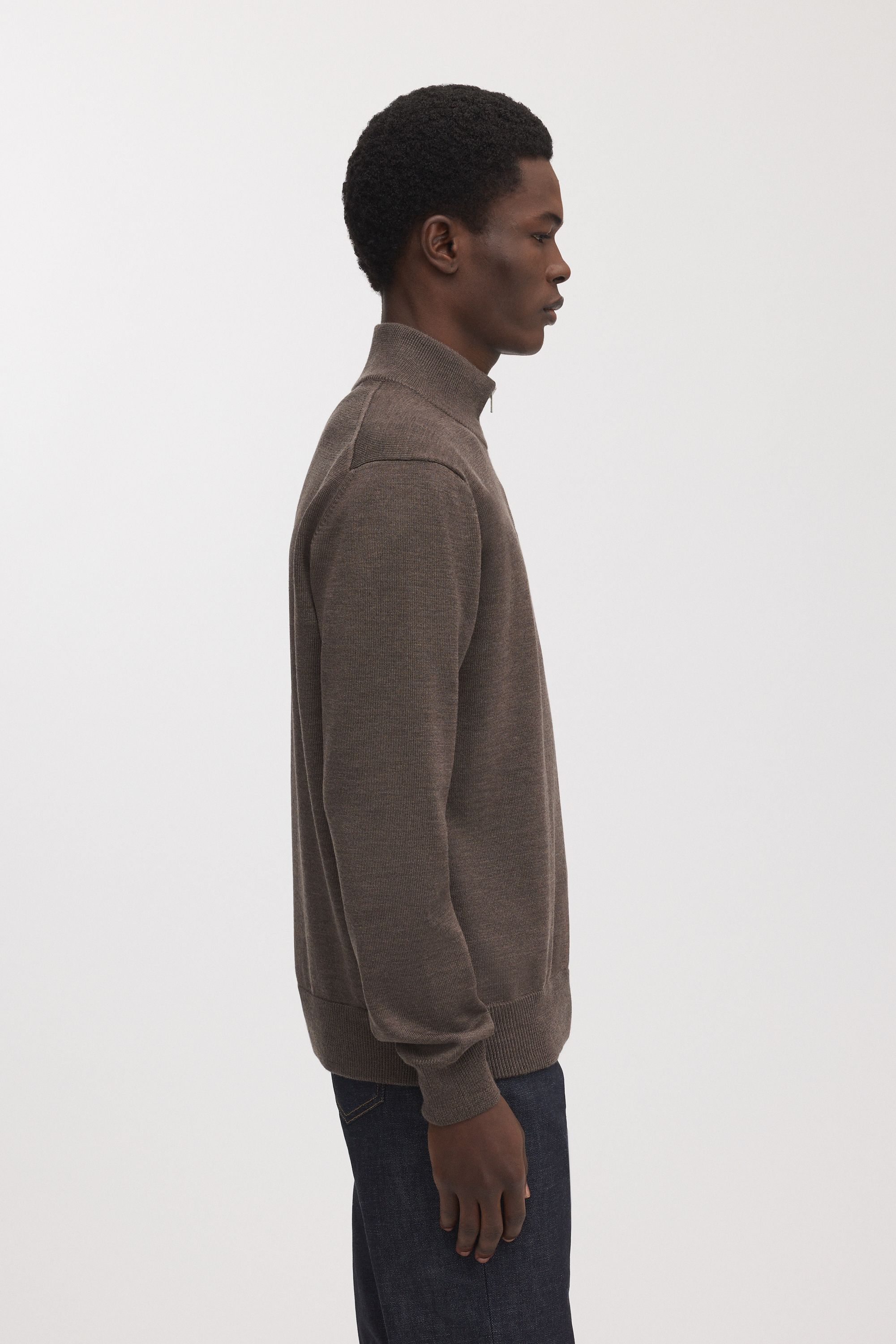 Image number 3 of The Merino Half Zip Sweater