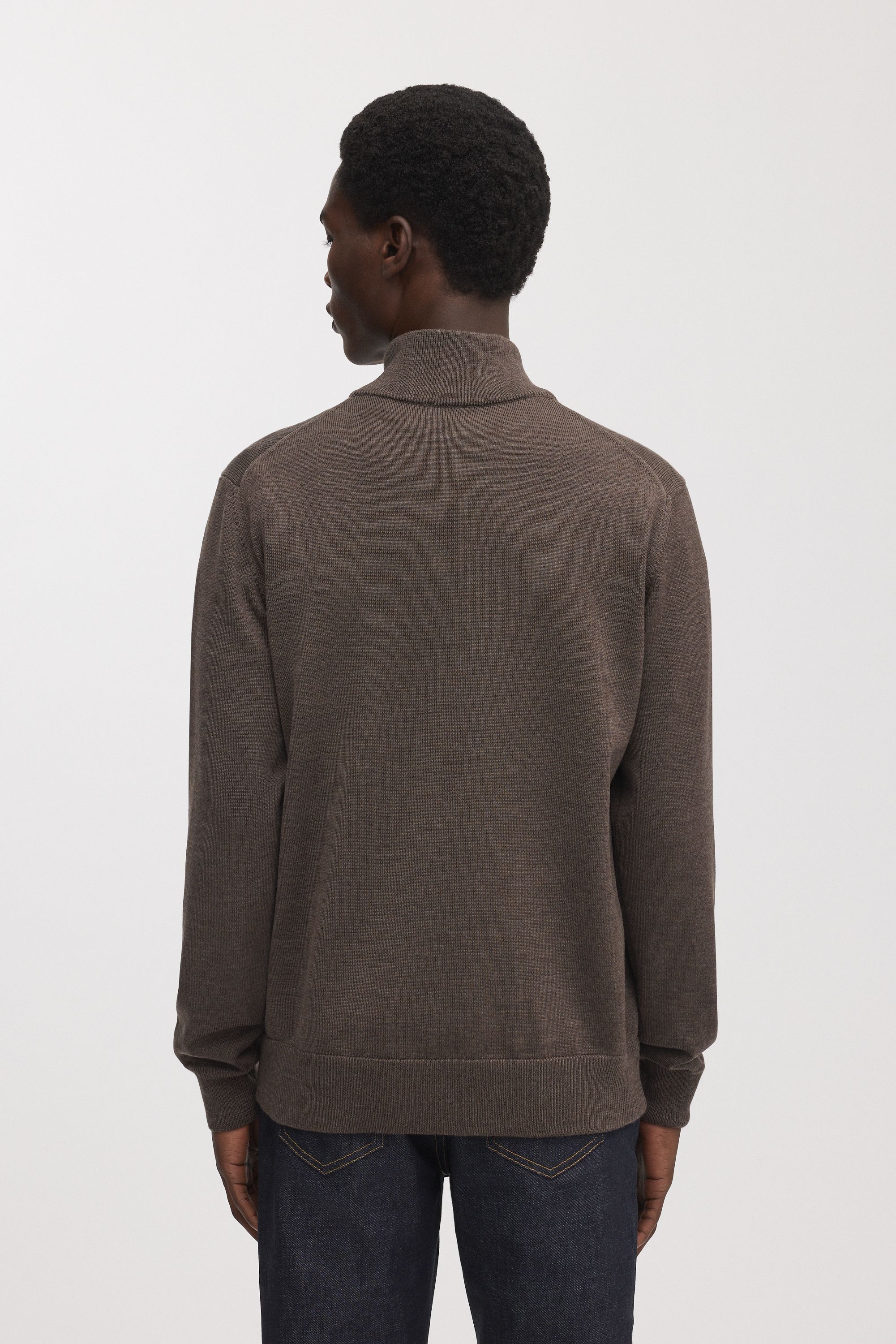 Image number 4 of The Merino Half Zip Sweater