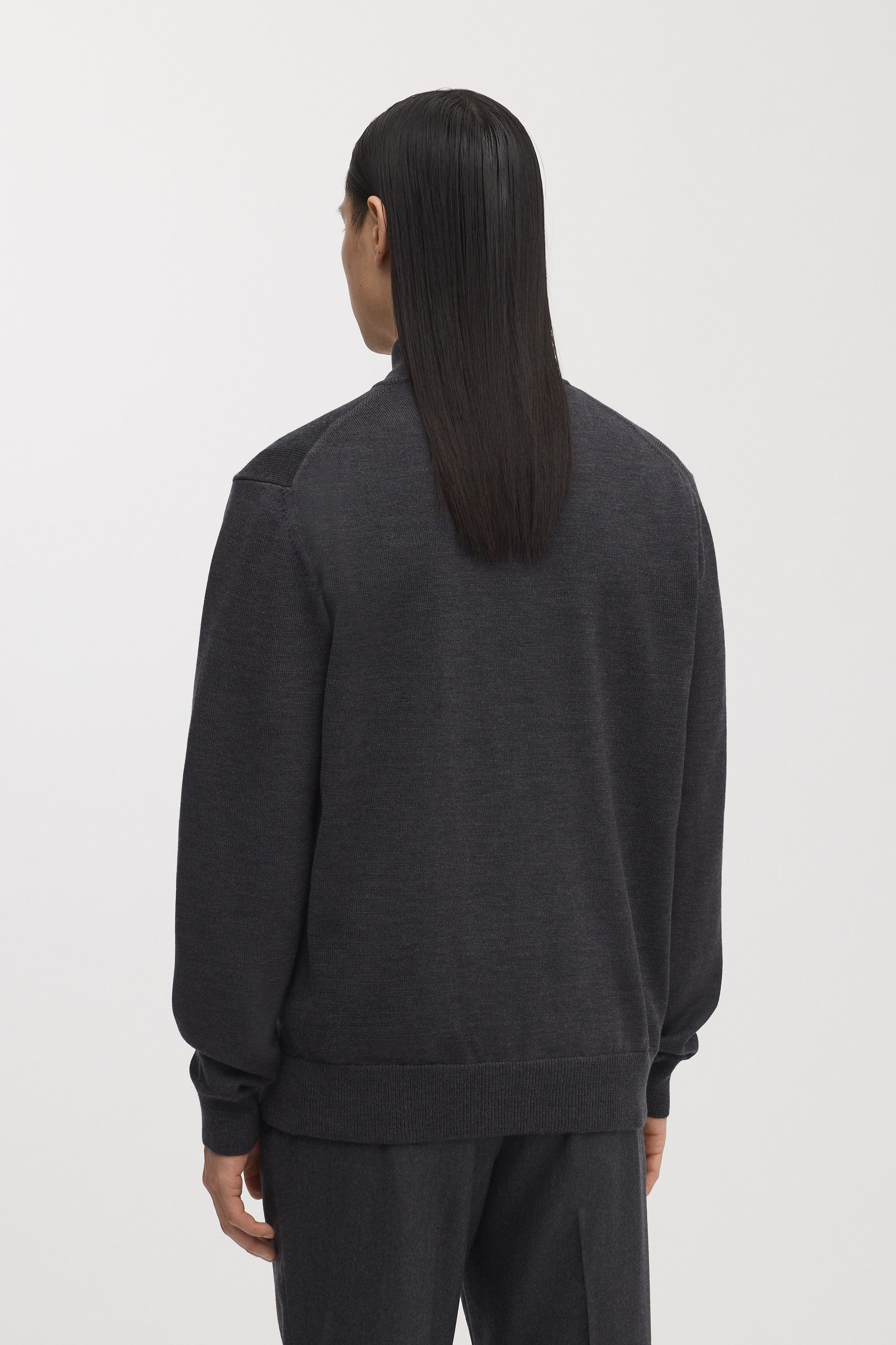 Image number 4 of The Merino Half Zip Sweater