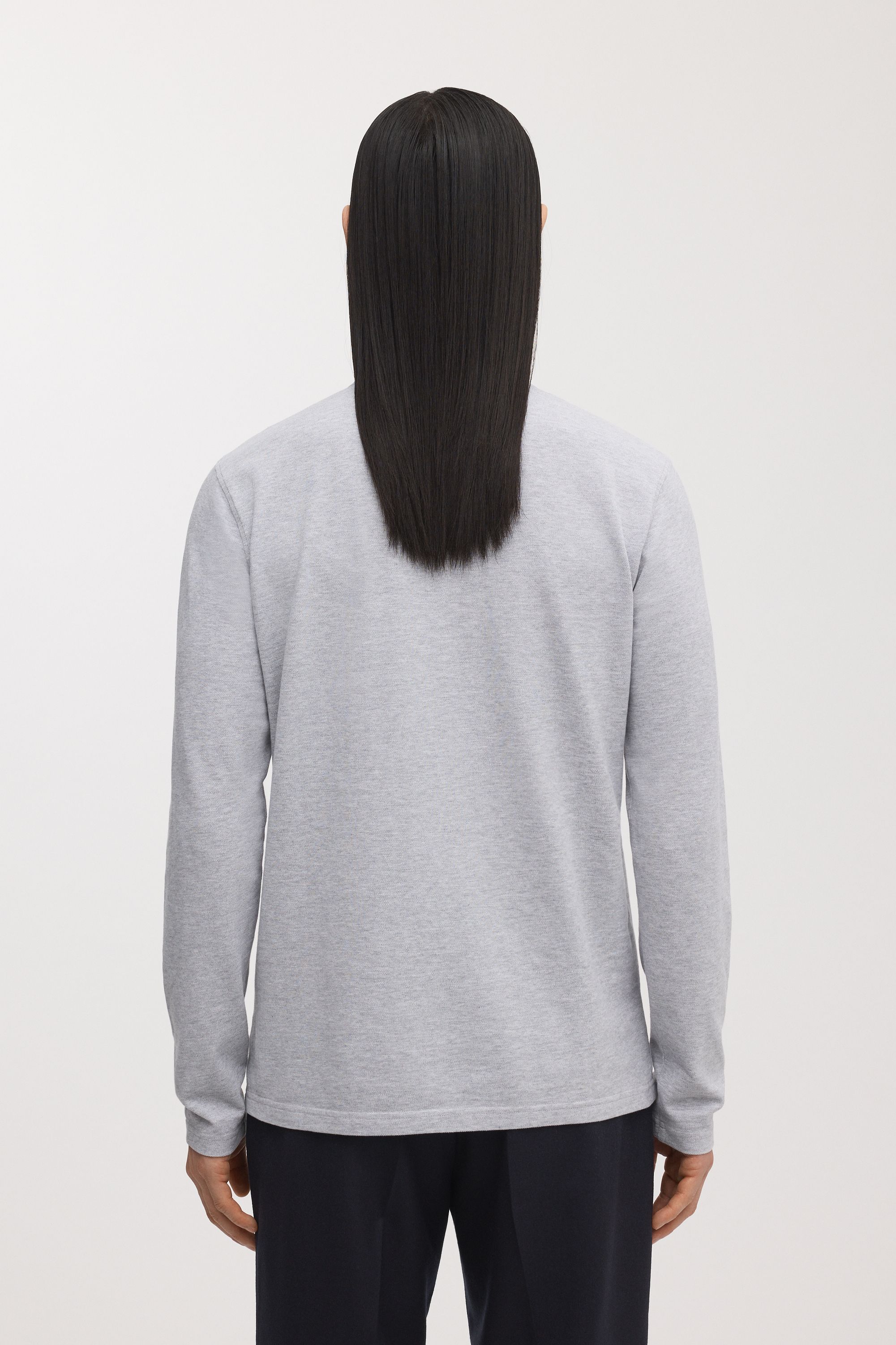 Image number 4 of The Long Sleeve Pique Polo