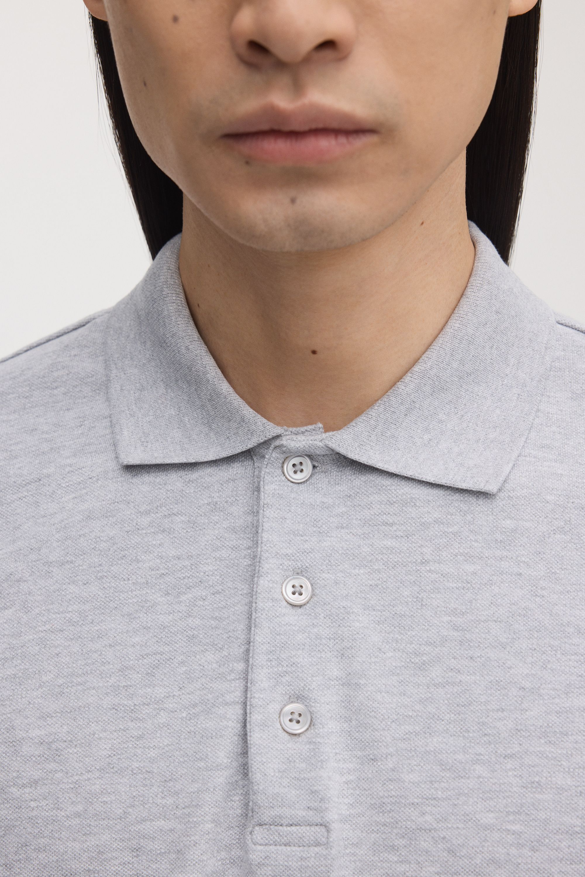 Image number 5 of The Long Sleeve Pique Polo