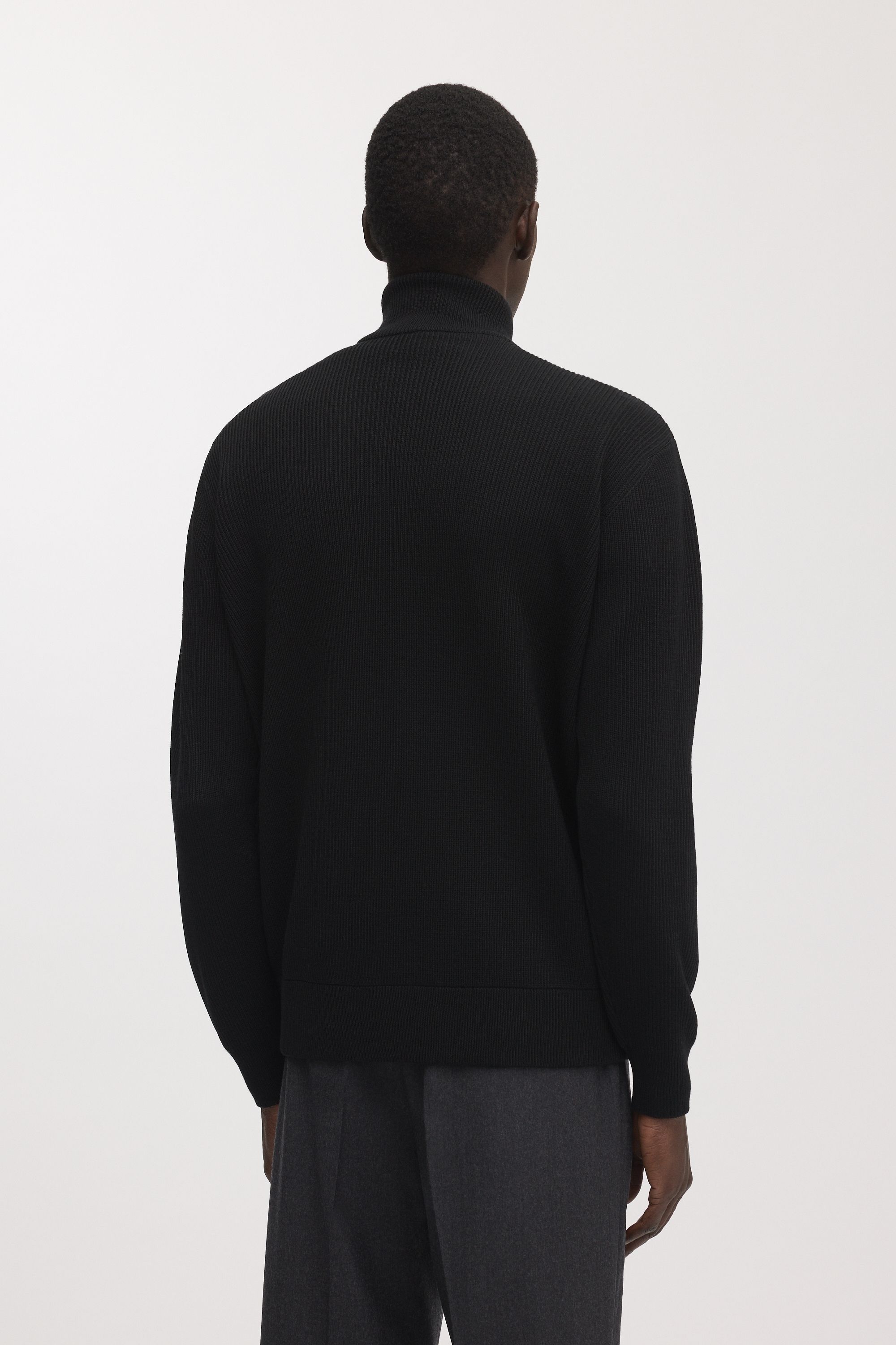Image number 3 of The Merino Zip Cardigan