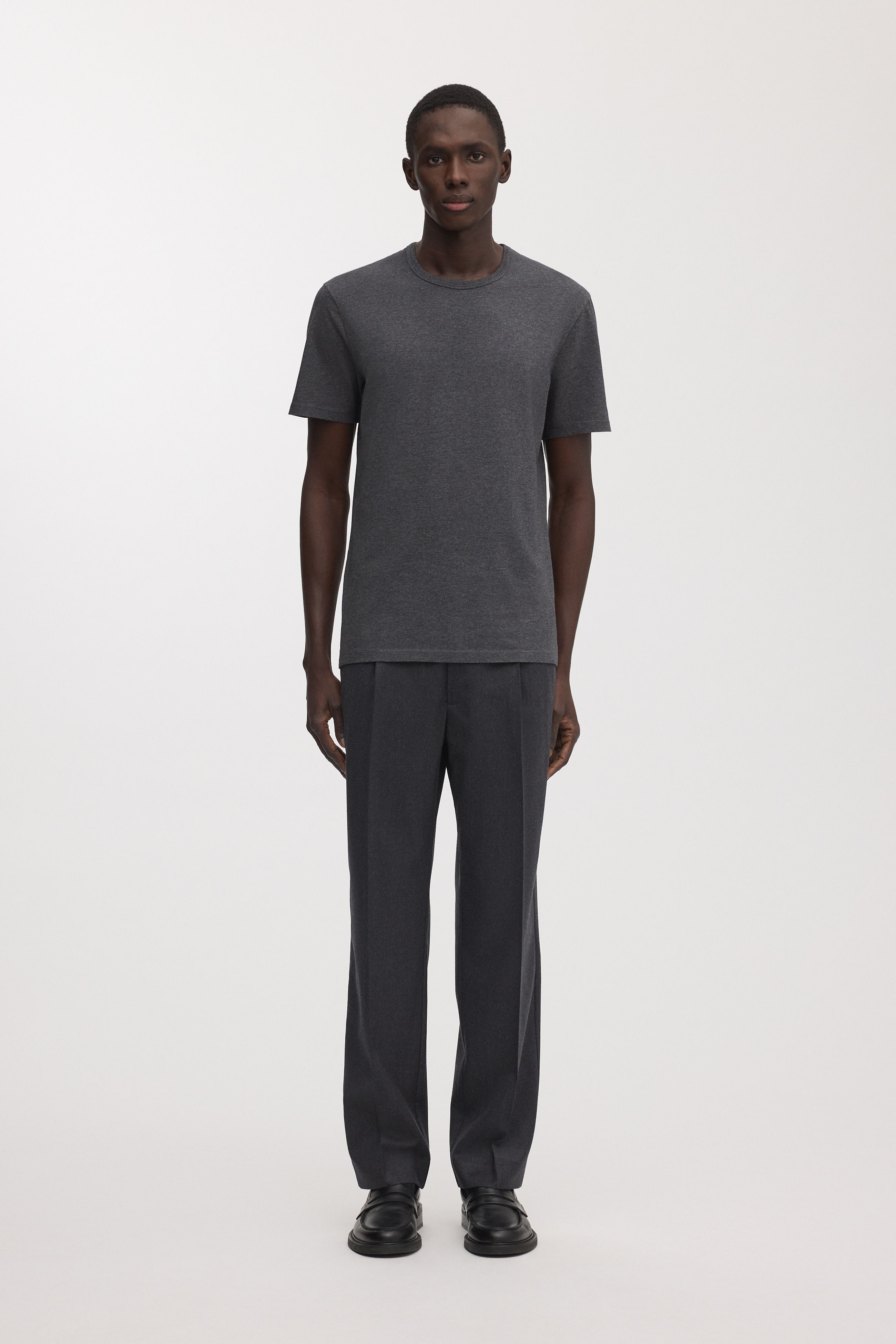 ASUSL NYLON PULLOVER TEE - CHARCOAL