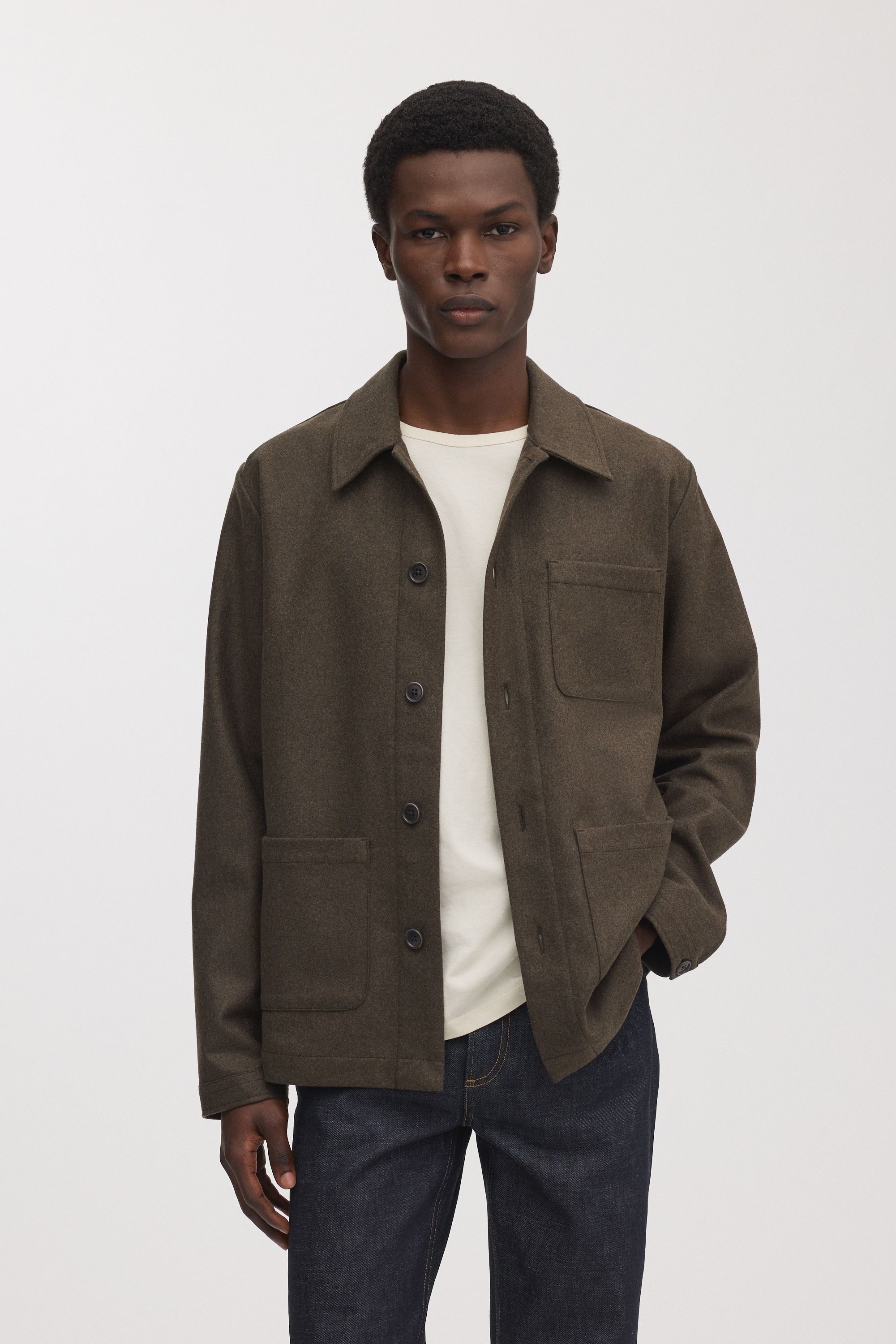 Image number 2 of The Wool Overshirt