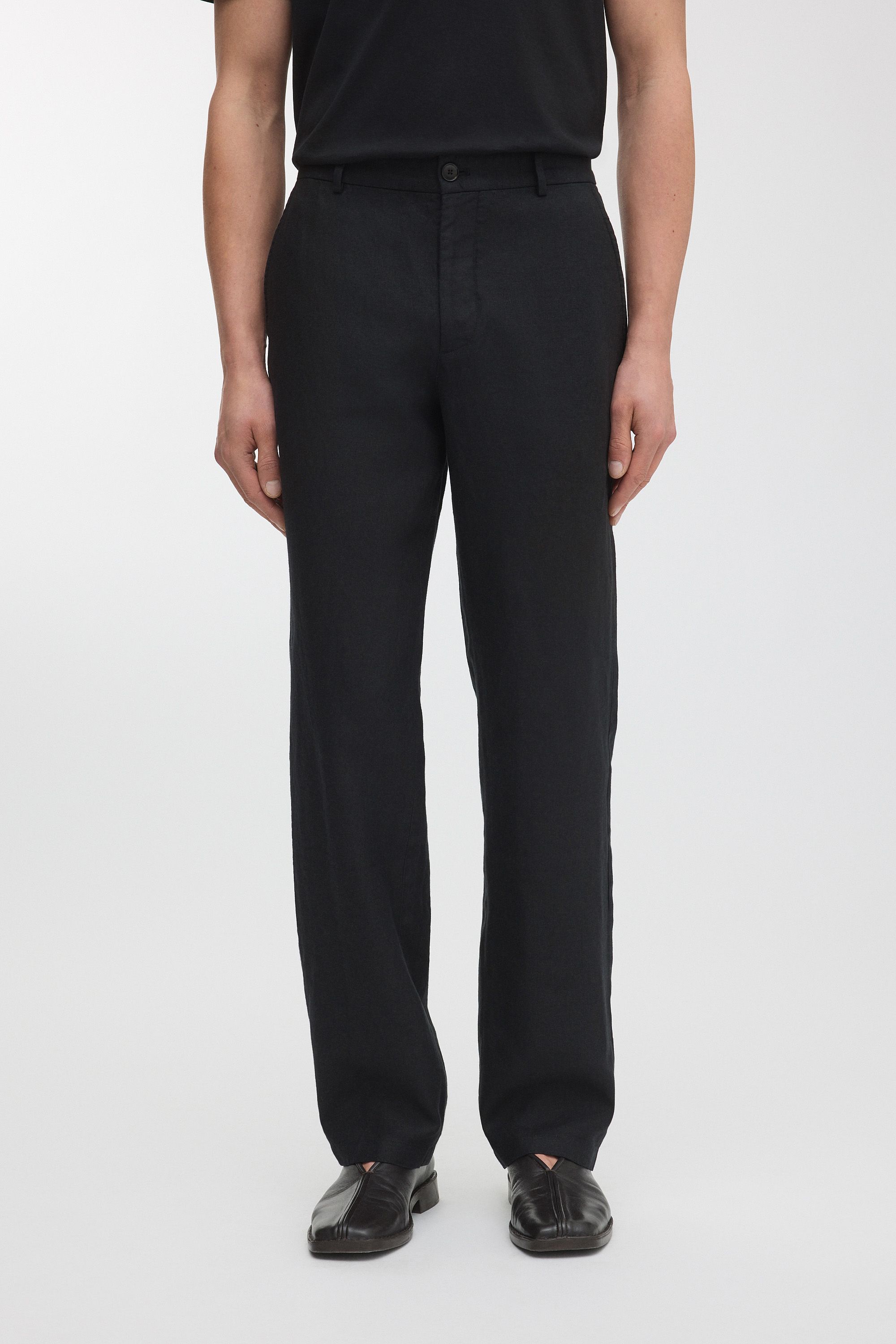 Black Linen Trousers | 100% French Linen | Asket