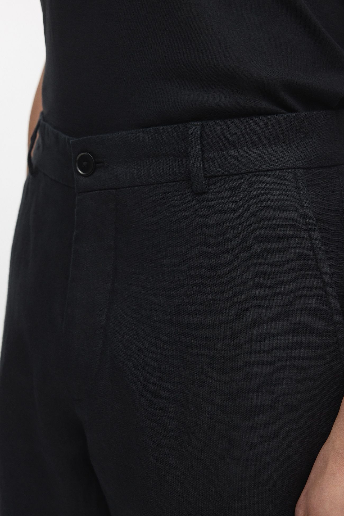 Black Linen Trousers | 100% French Linen | Asket