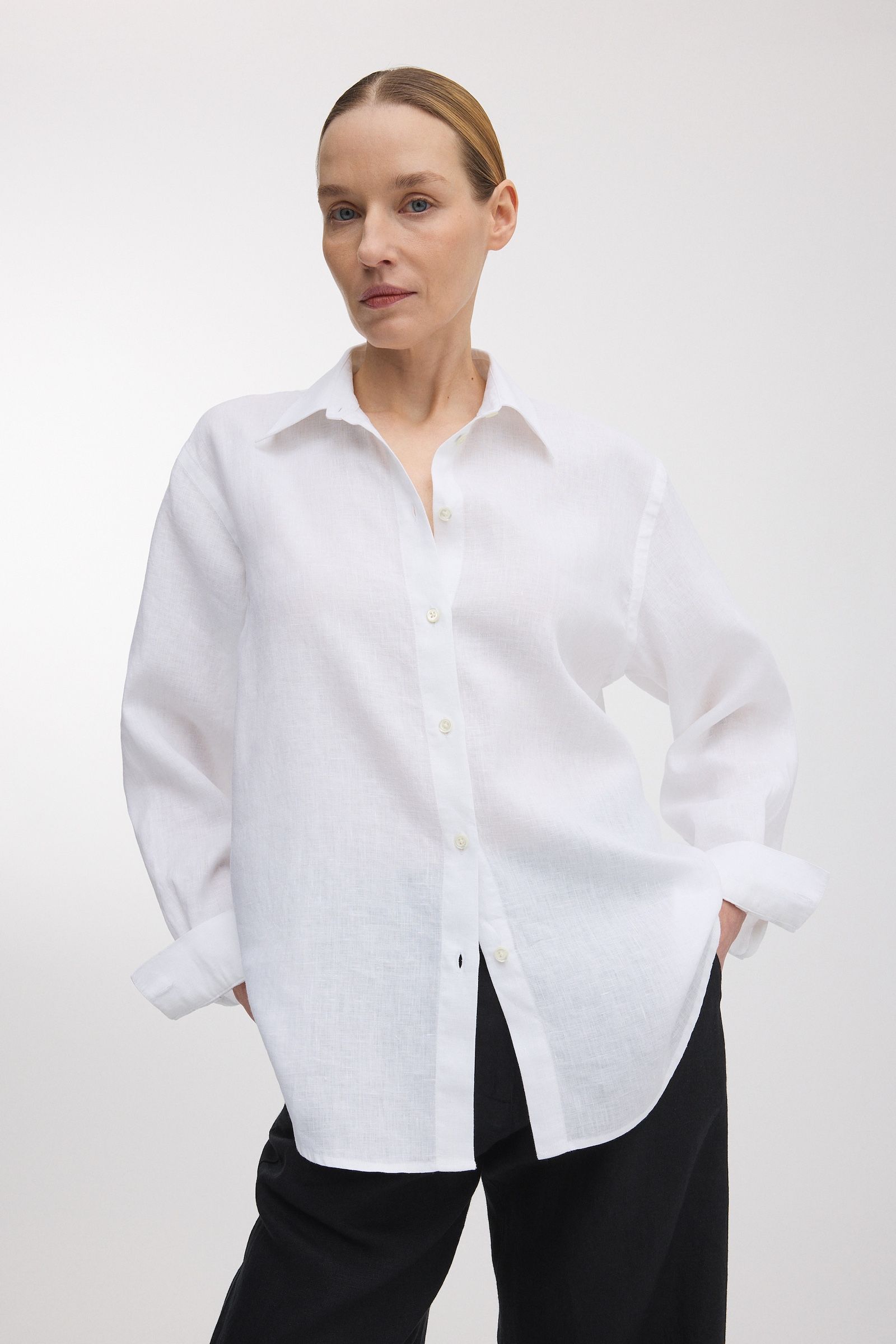Asket Linen Shirt White - Women