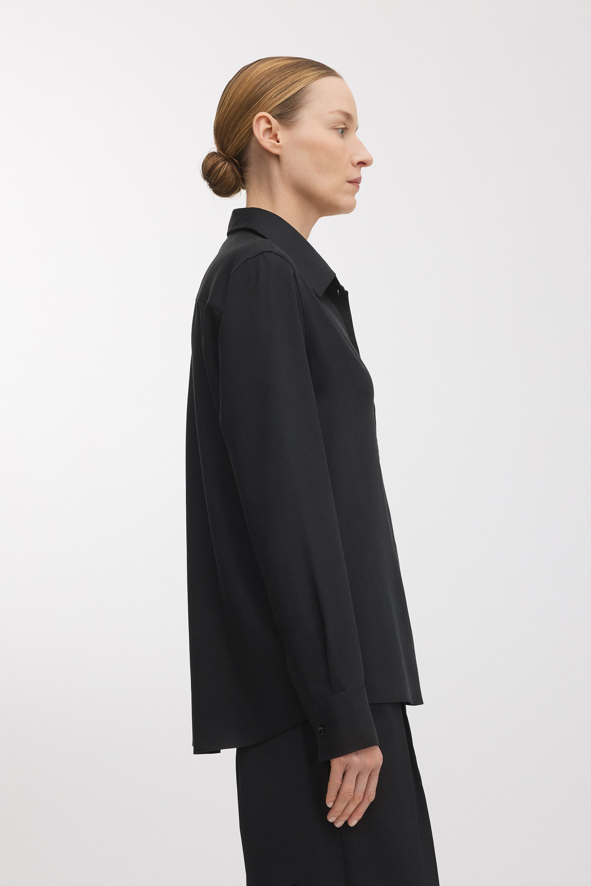 Black Lyocell Shirt | Tencell™ Lyocell | Asket