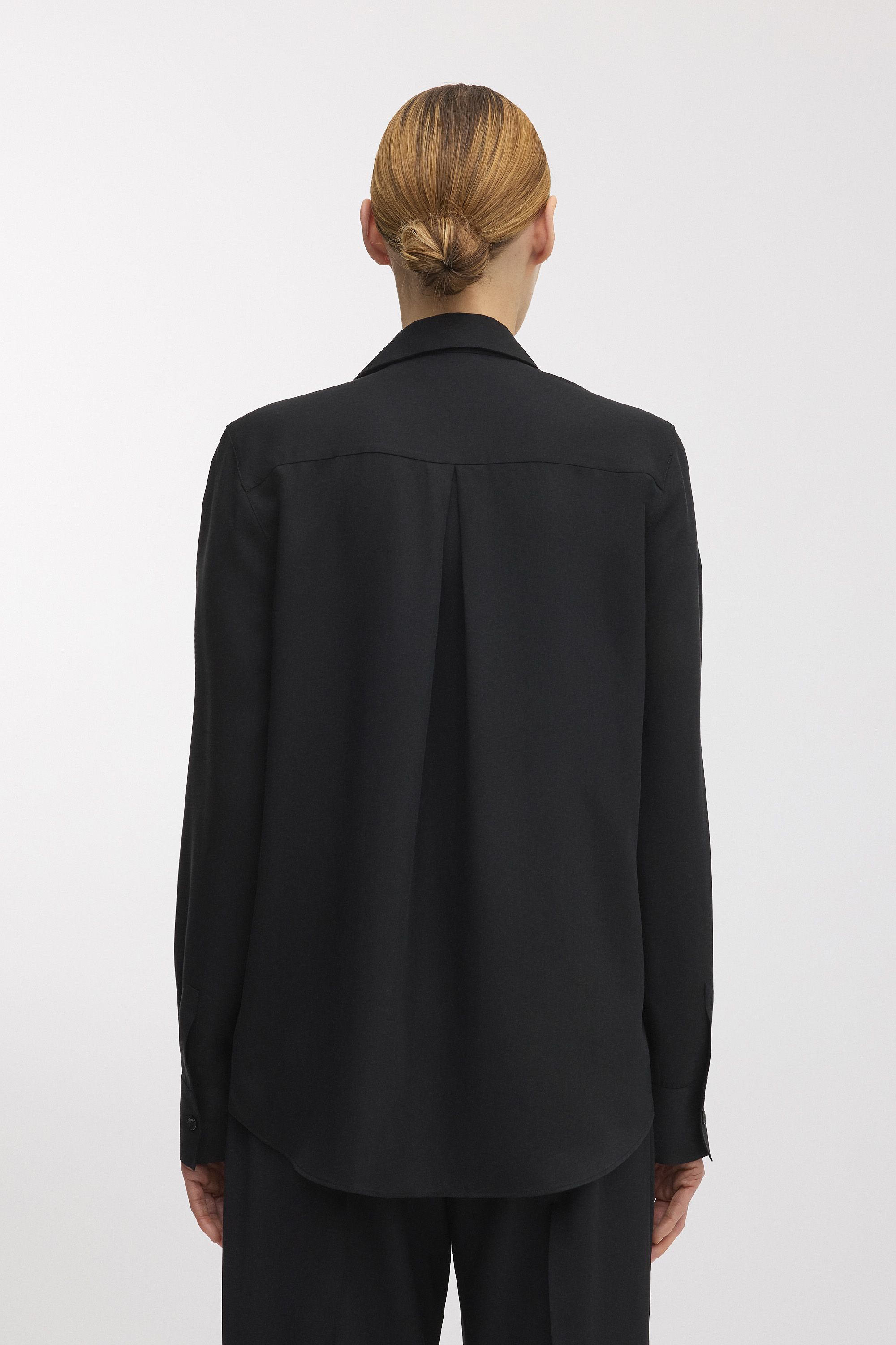 Black Lyocell Shirt | Tencell™ Lyocell | Asket