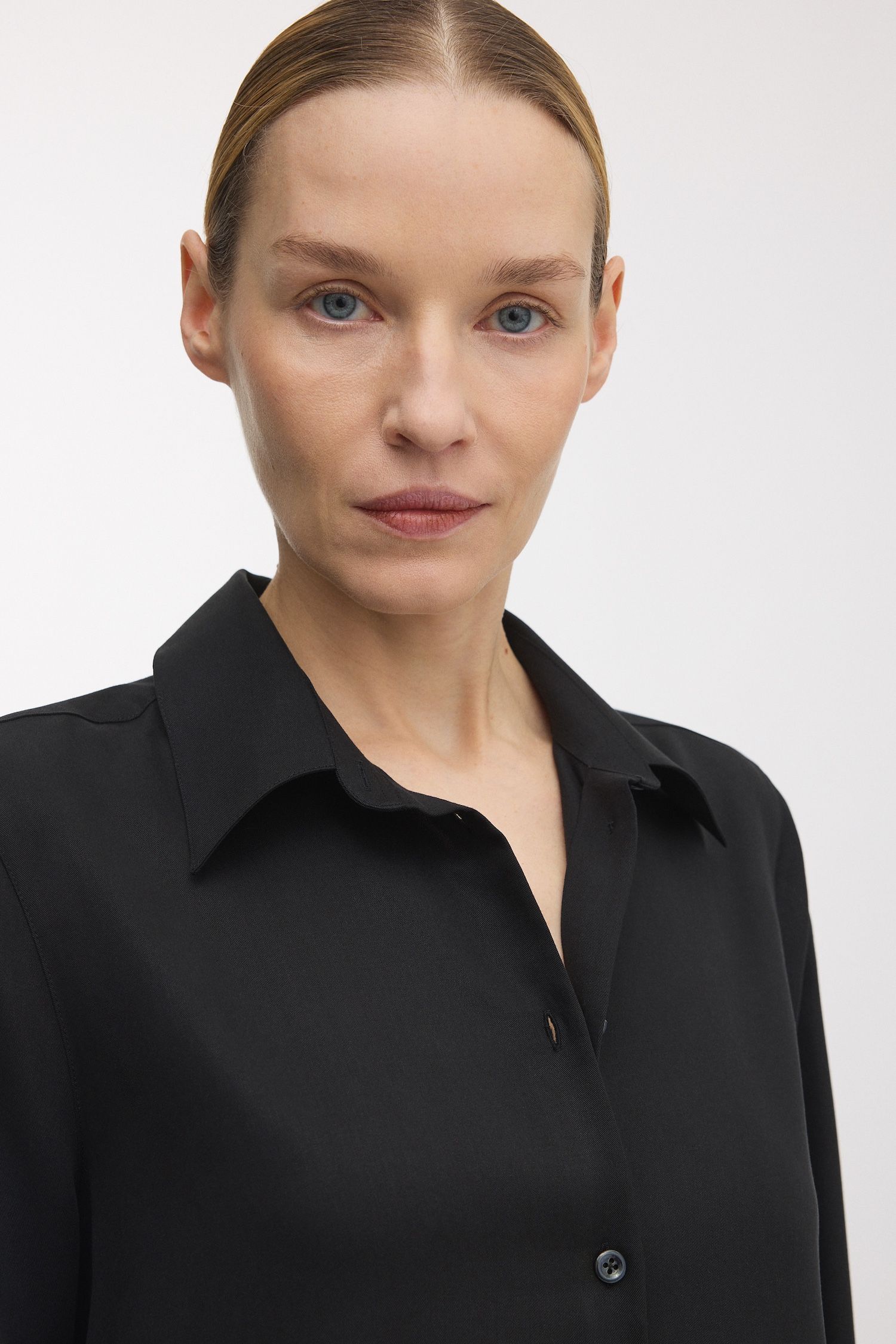 Black Lyocell Shirt | Tencell™ Lyocell | Asket