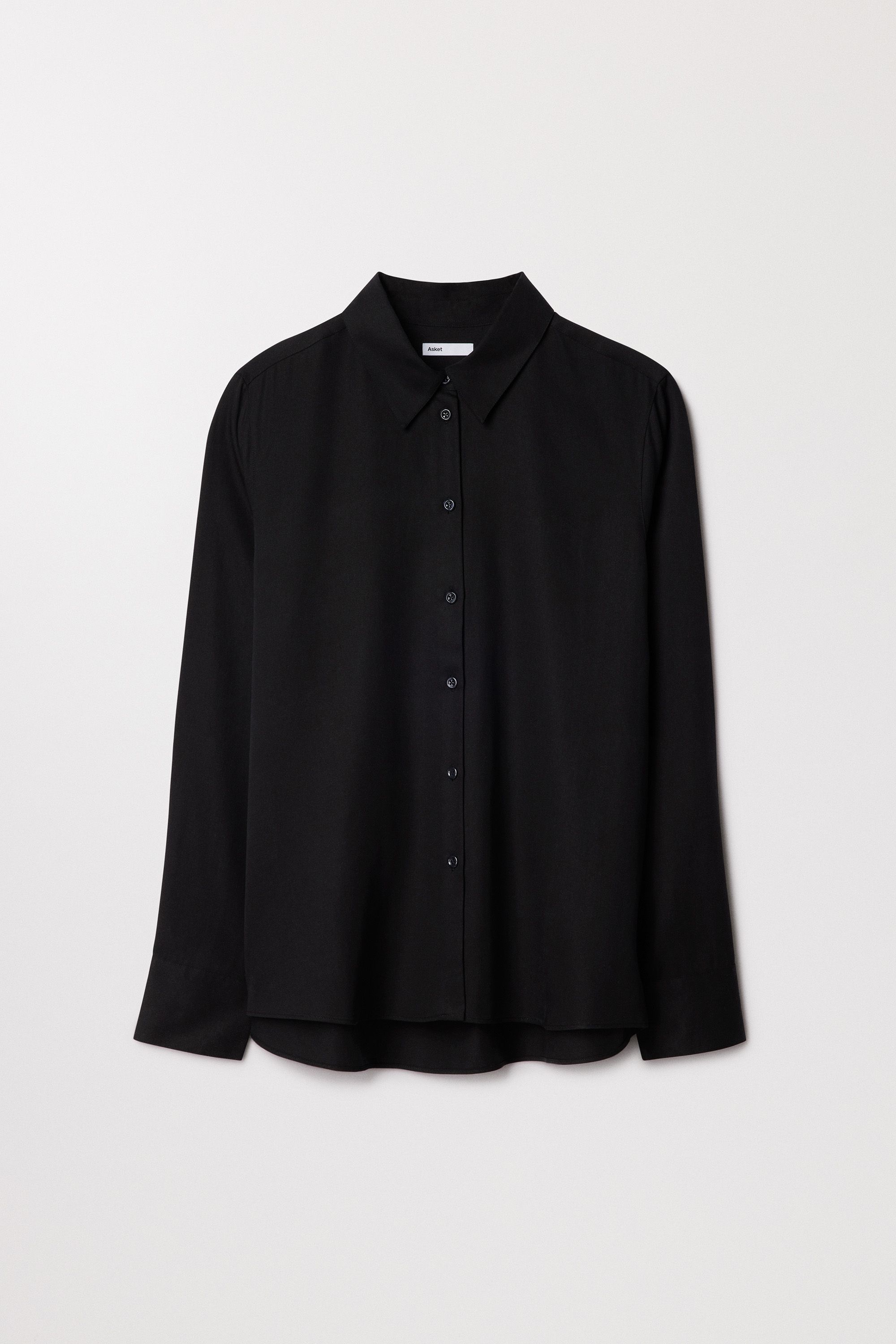 Black Lyocell Shirt | Tencell™ Lyocell | Asket