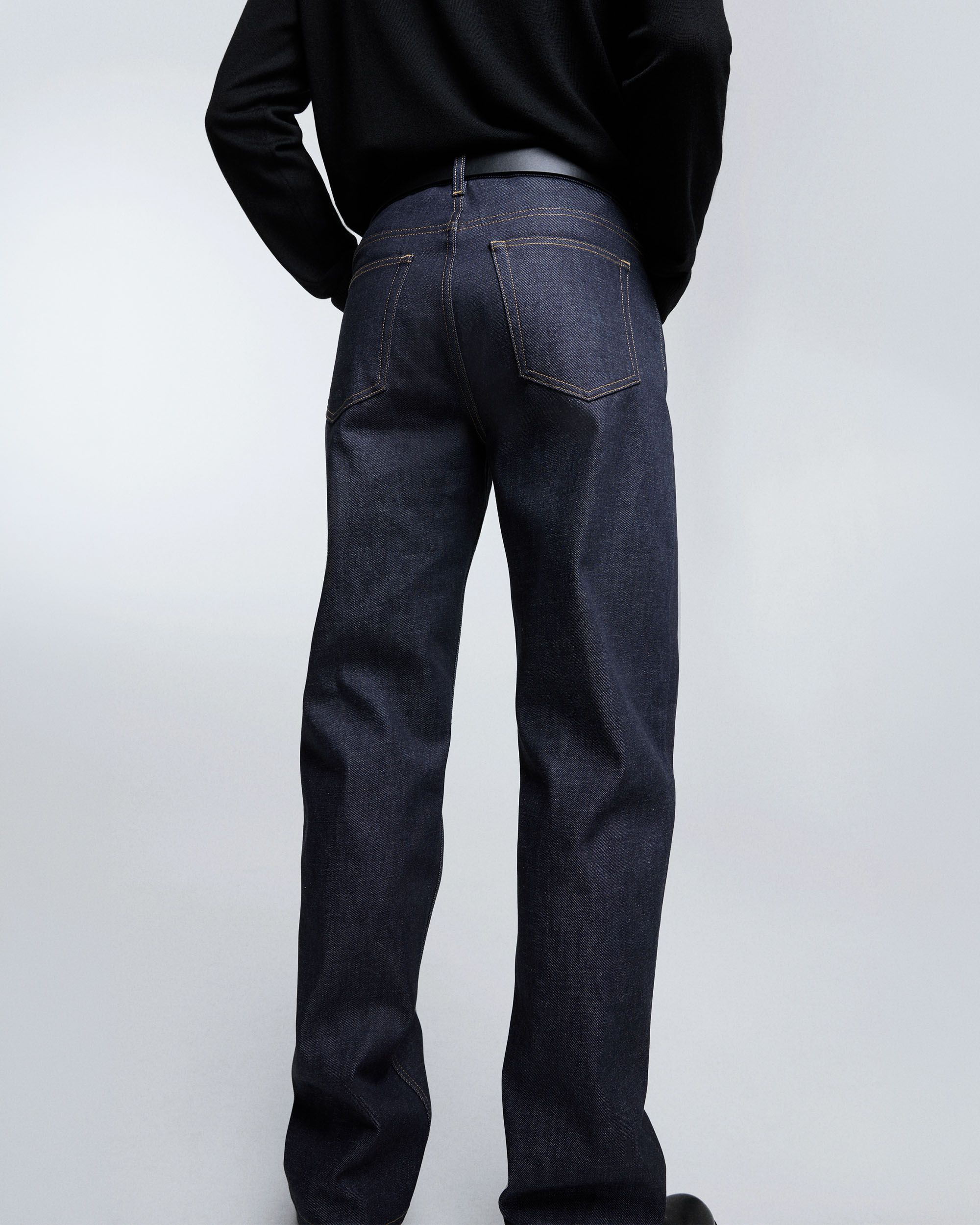 Raw Denim Loose Jeans | Organic Cotton Denim | Asket