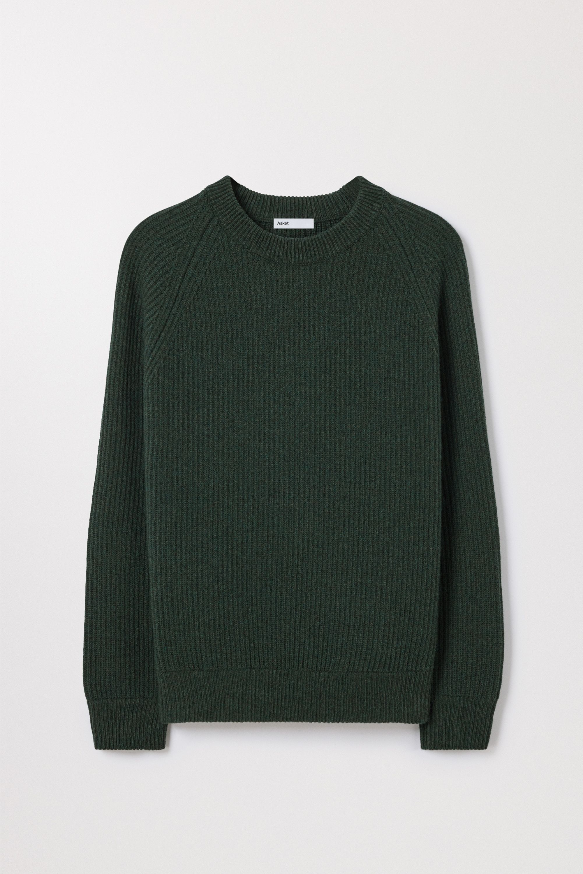 Dark Green Heavy Wool Sweater | Archive | Asket