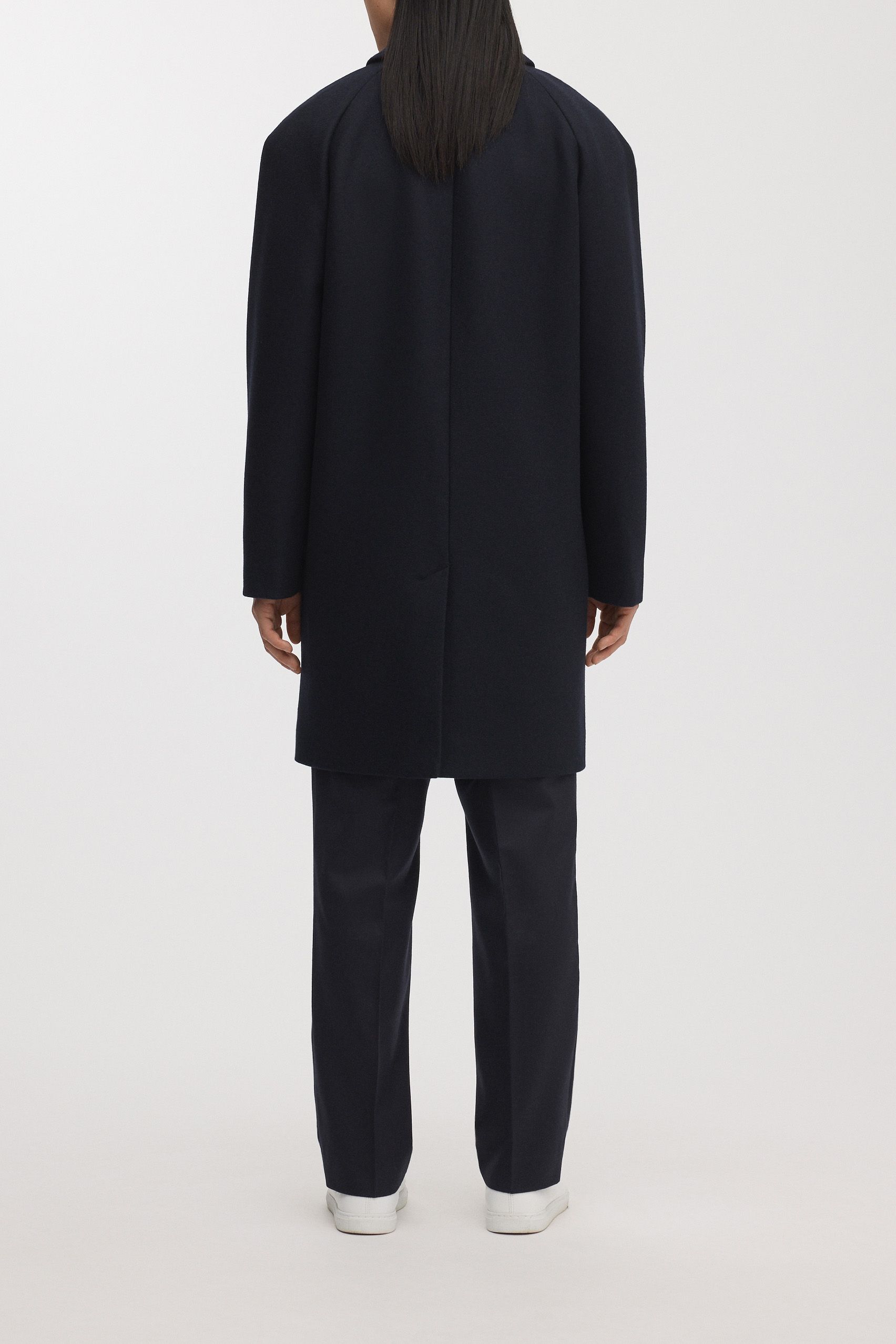 Dark Navy Wool Coat | Archive | Asket