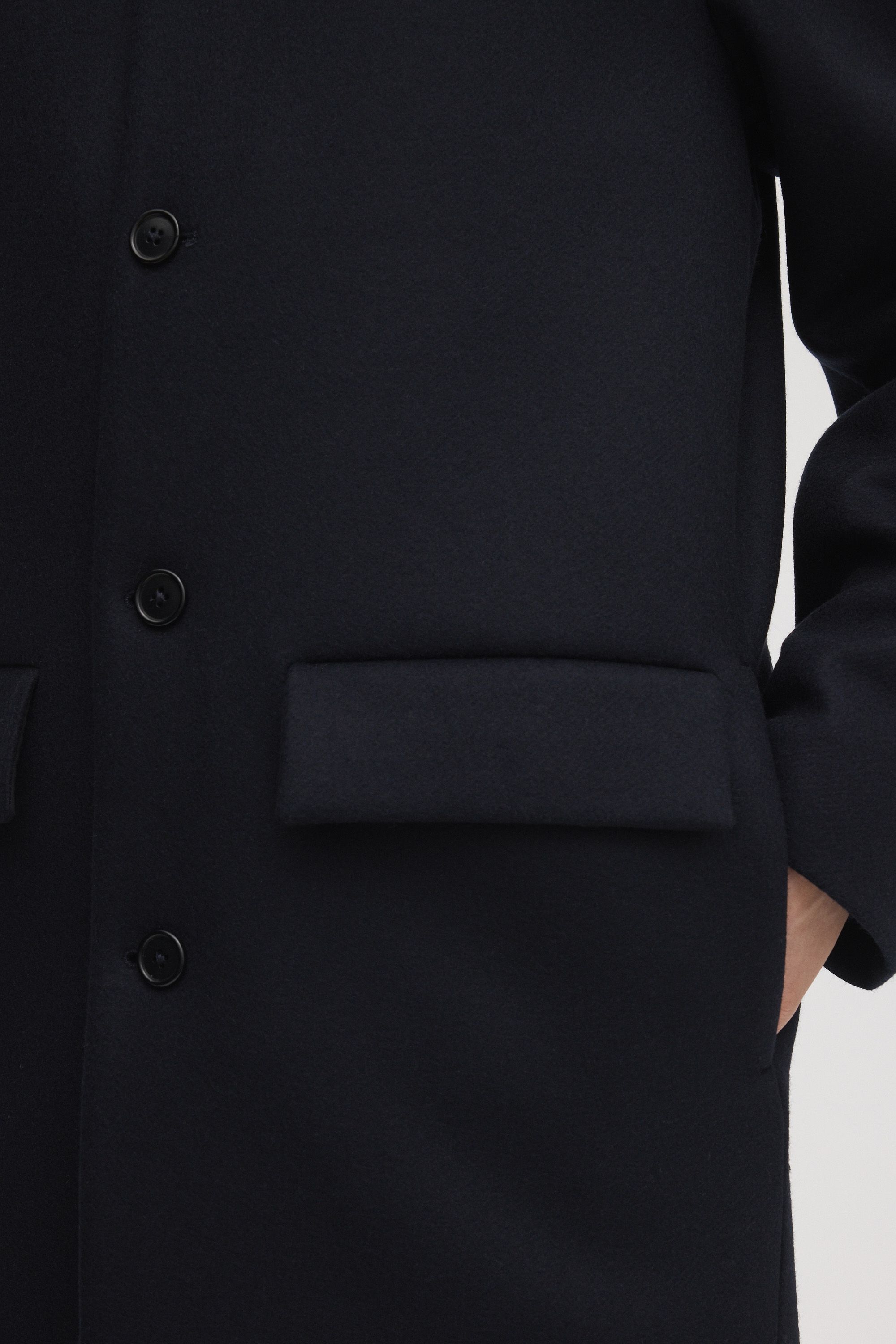 Charcoal Melange Wool Coat | Archive | Asket