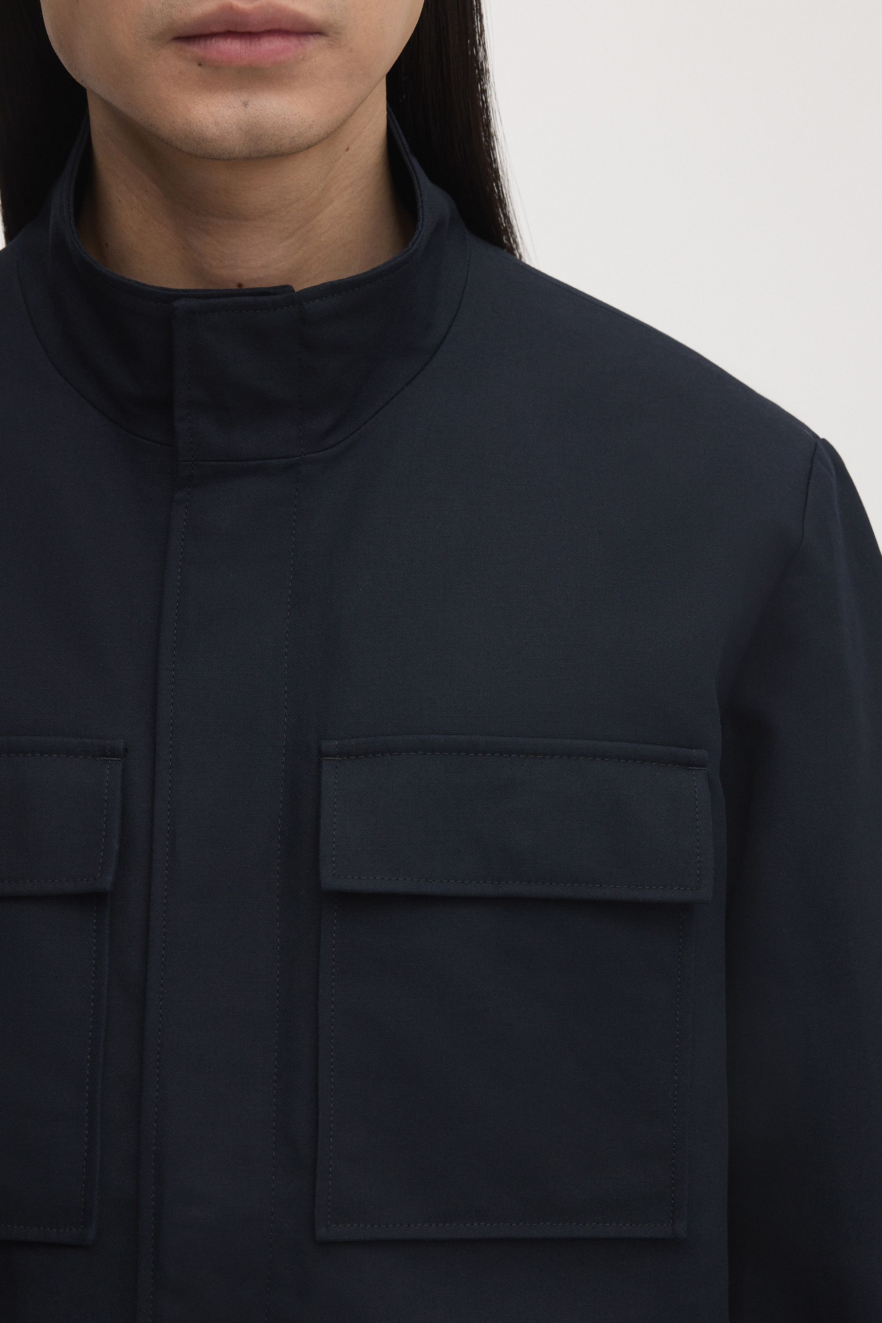 Dark Navy Field Jacket | Archive | Asket
