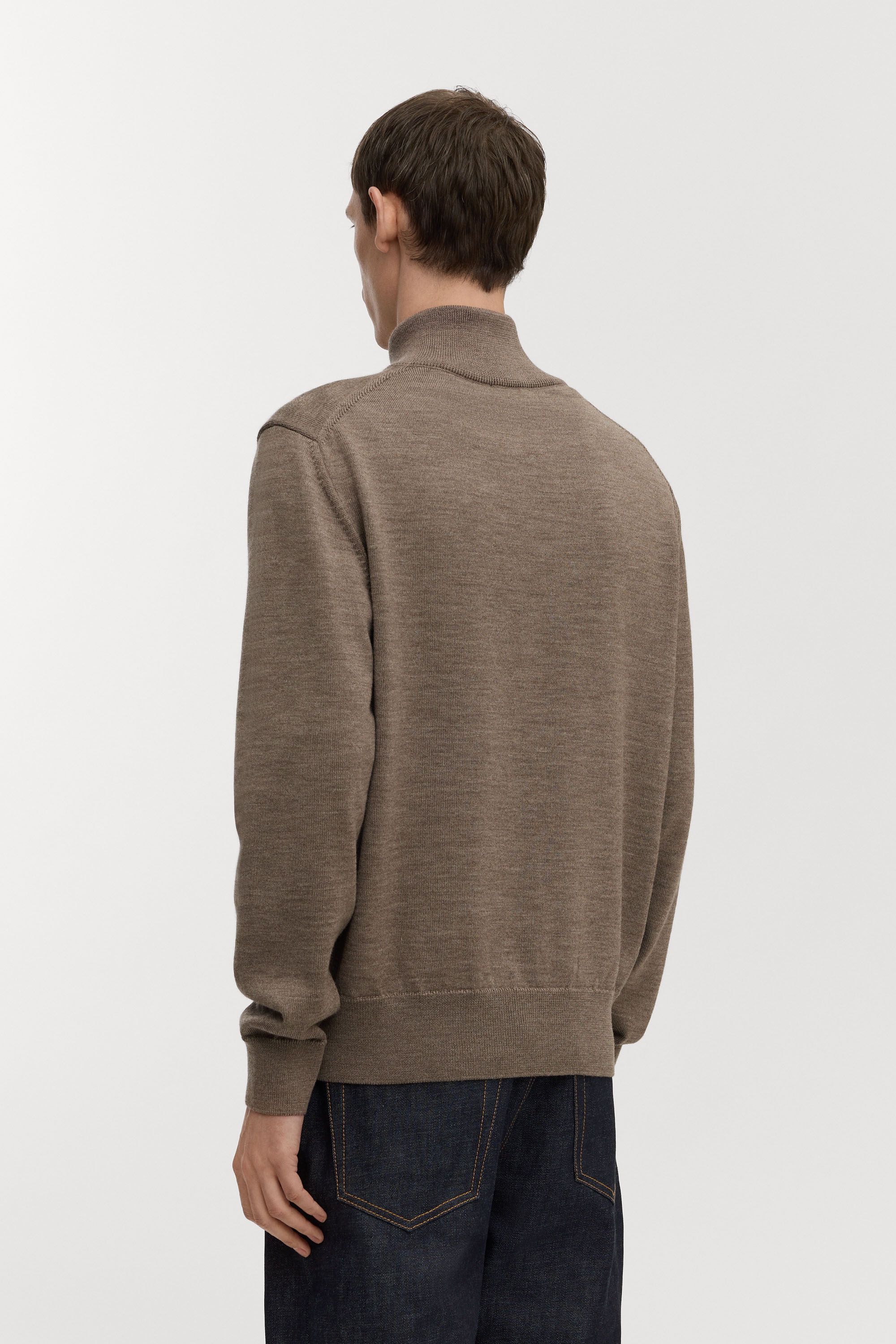 Image number 4 of The Merino Half Zip Sweater