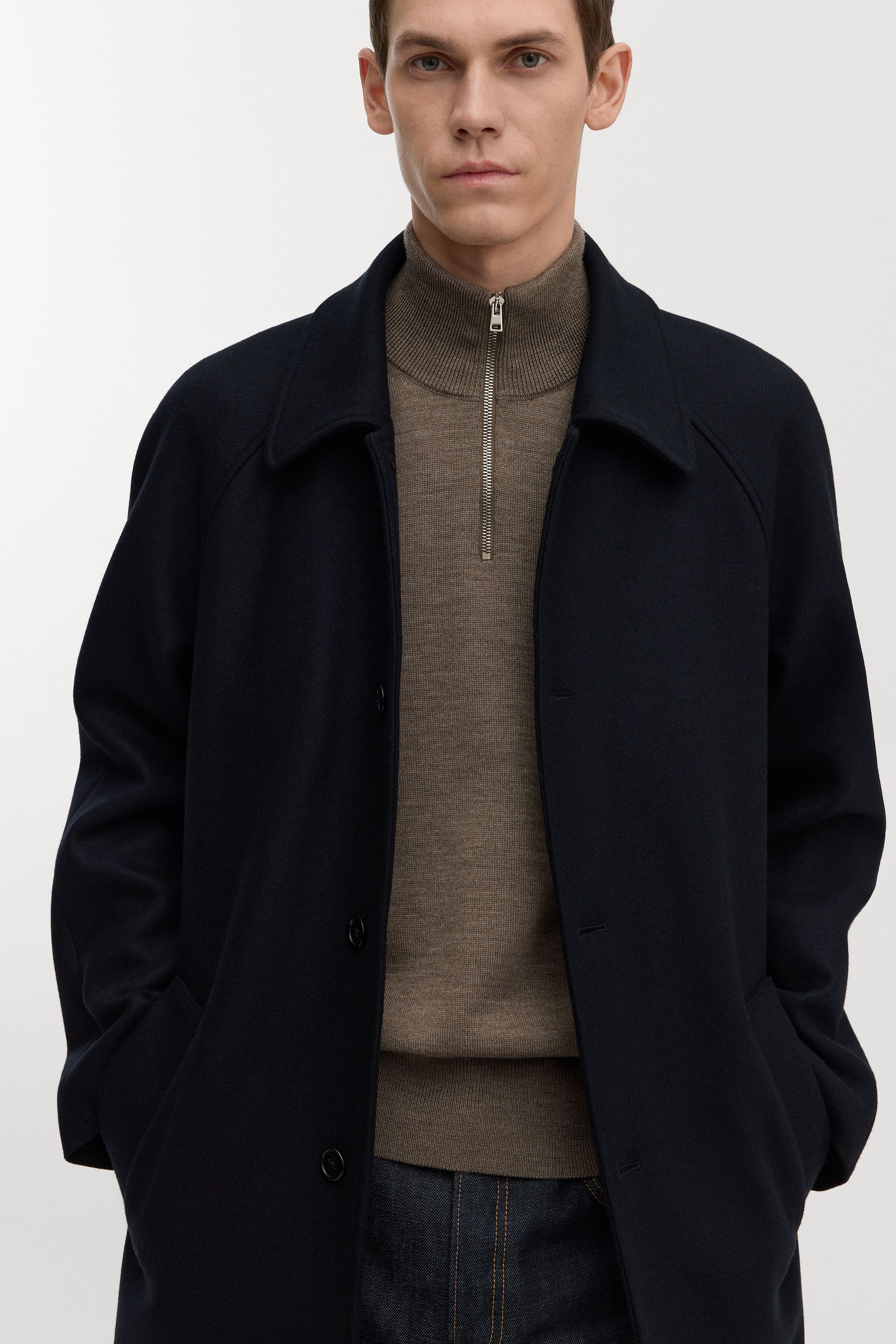 Image number 6 of The Merino Half Zip Sweater