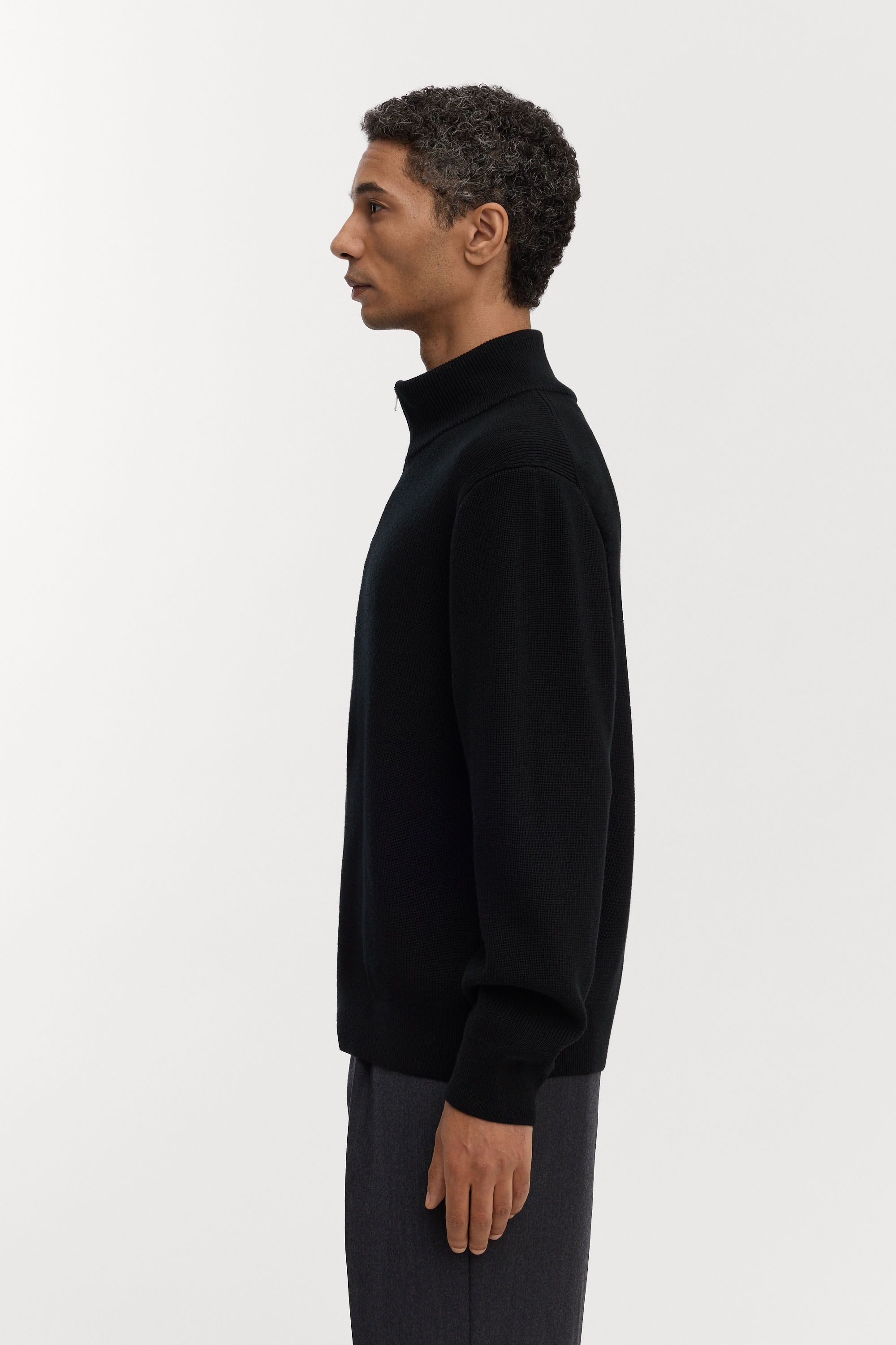 Image number 2 of The Merino Zip Cardigan - Coming Soon