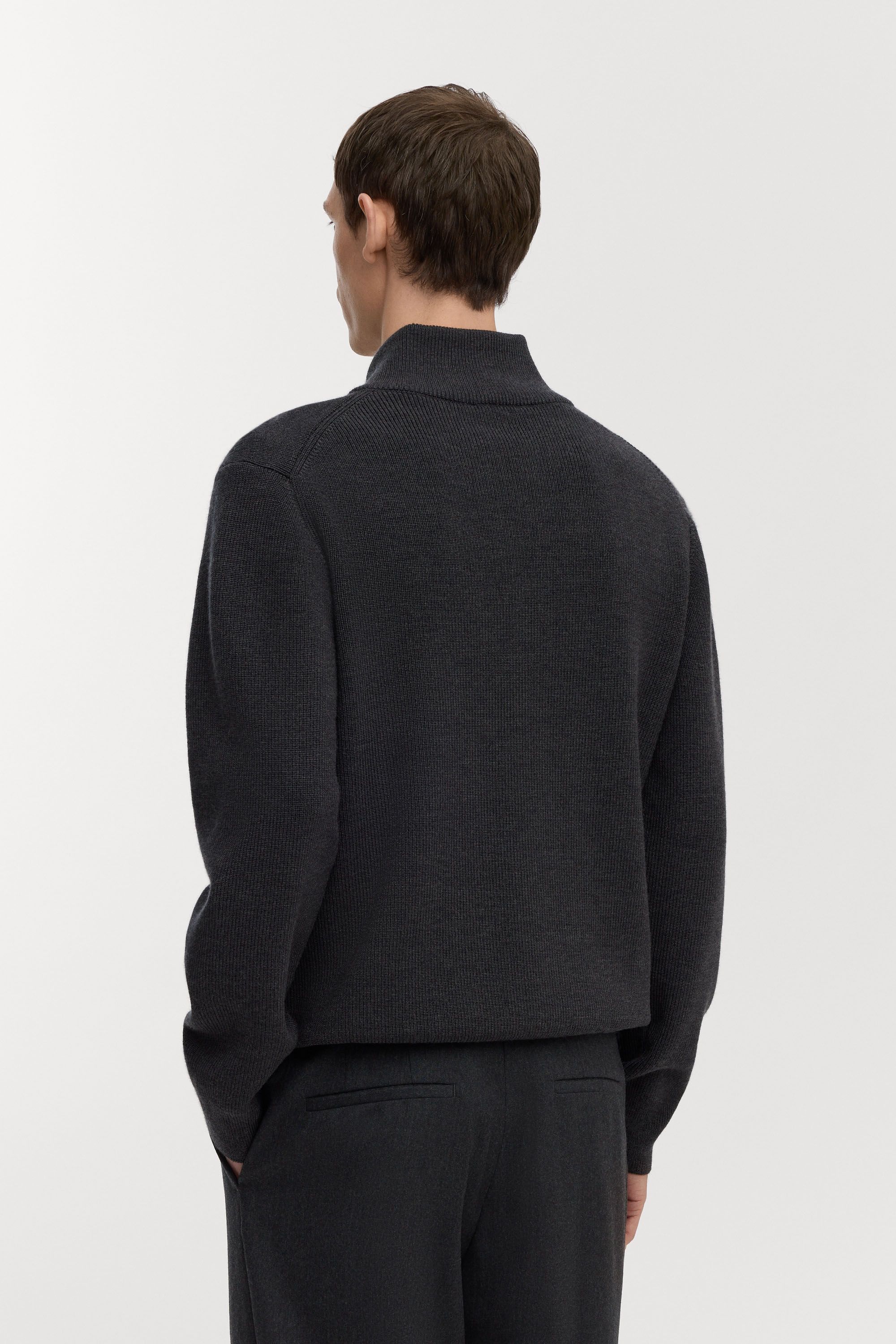 Image number 3 of The Merino Zip Cardigan - Coming Soon