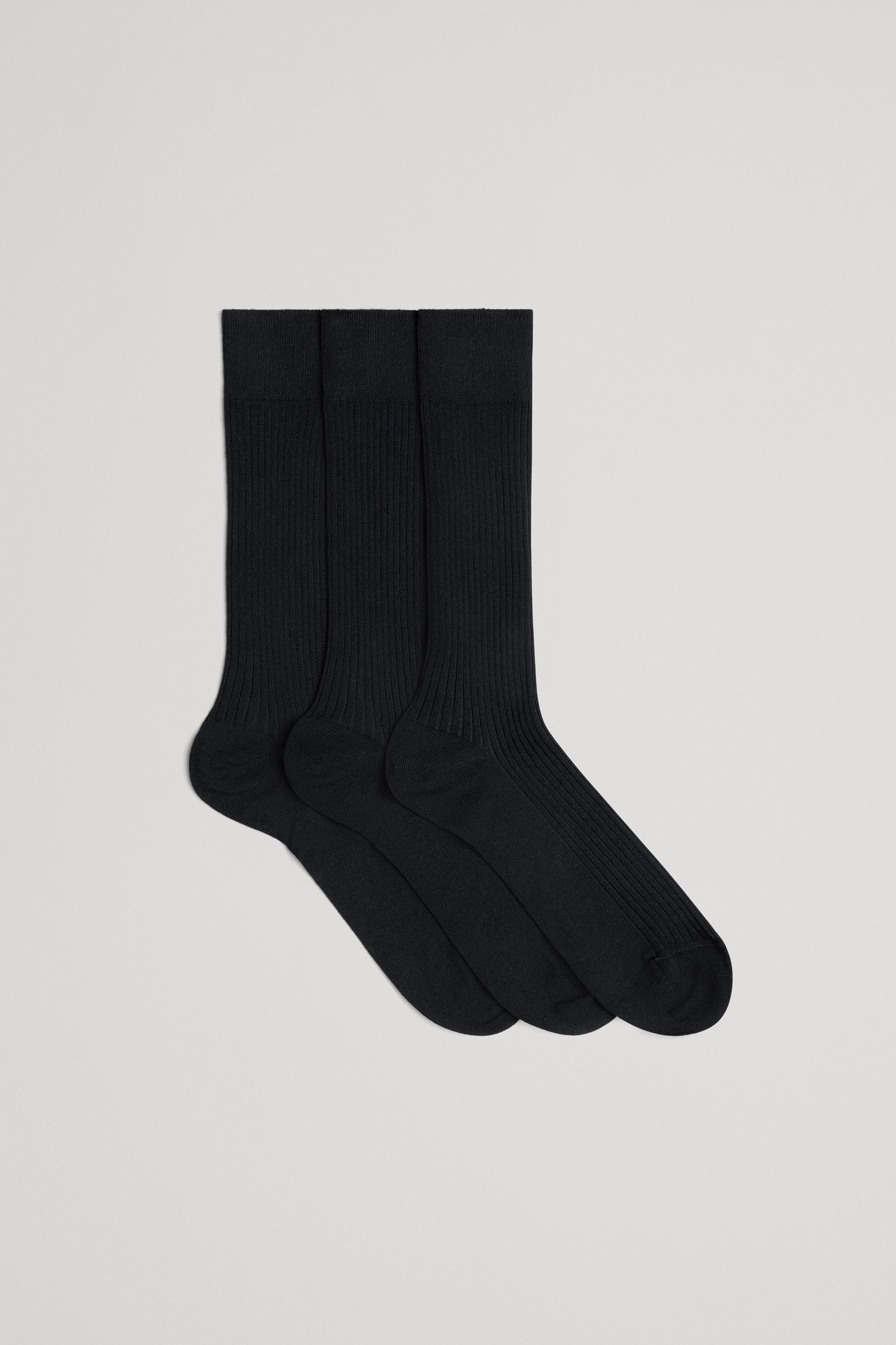 The Ribbed Cotton Sock 3-Pack
