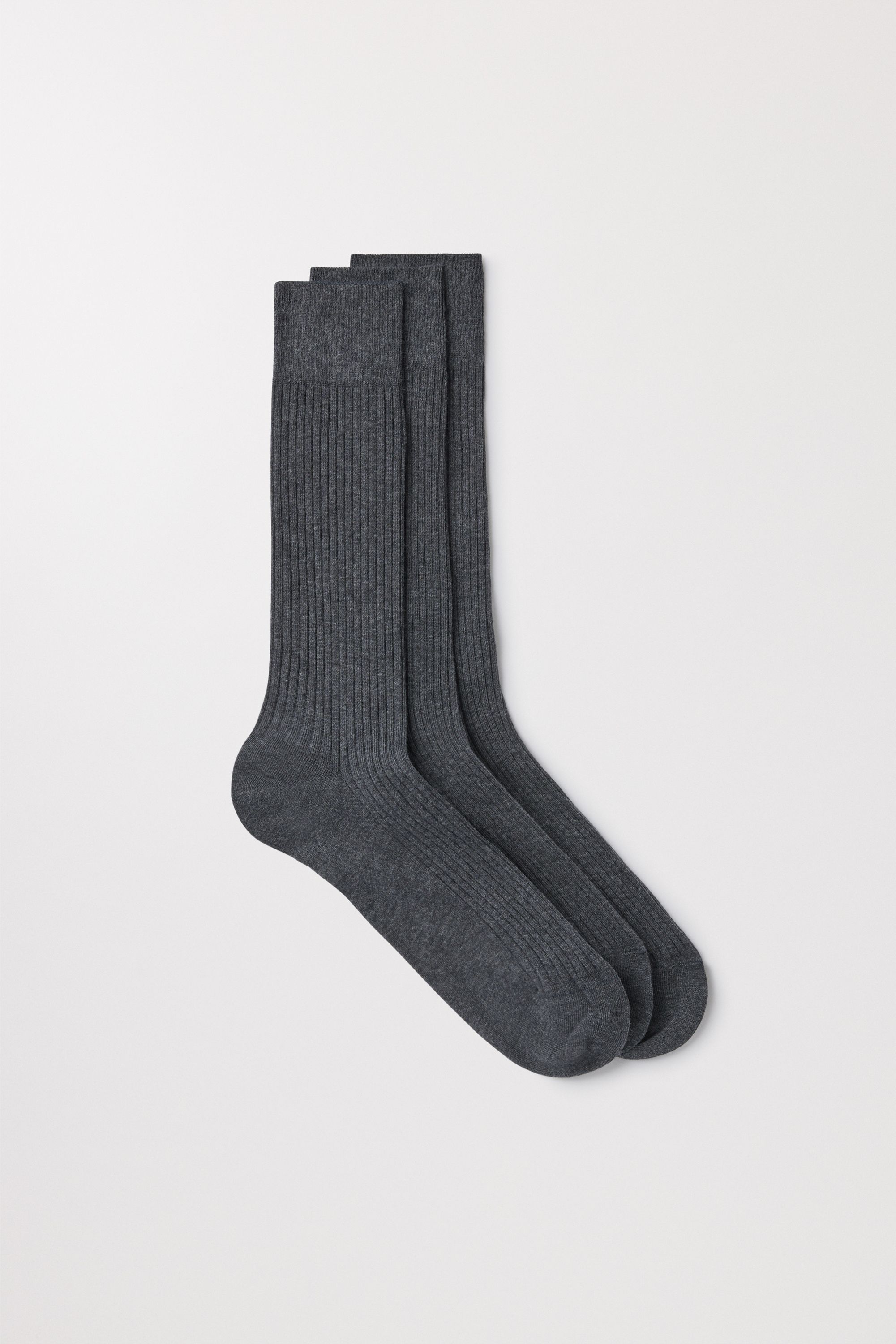 Image number 1 of The Ribbed Cotton Sock 3-Pack