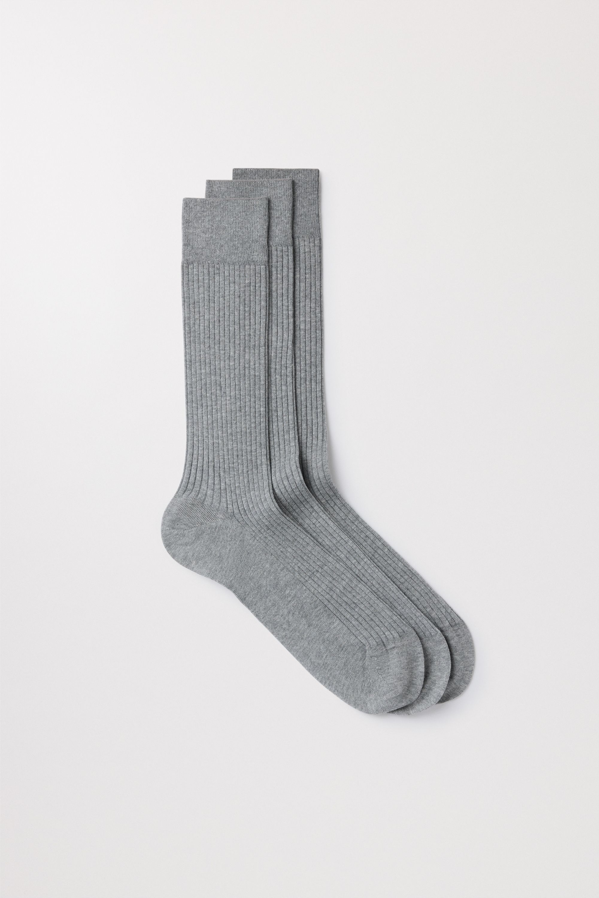 The Ribbed Cotton Sock 3-Pack