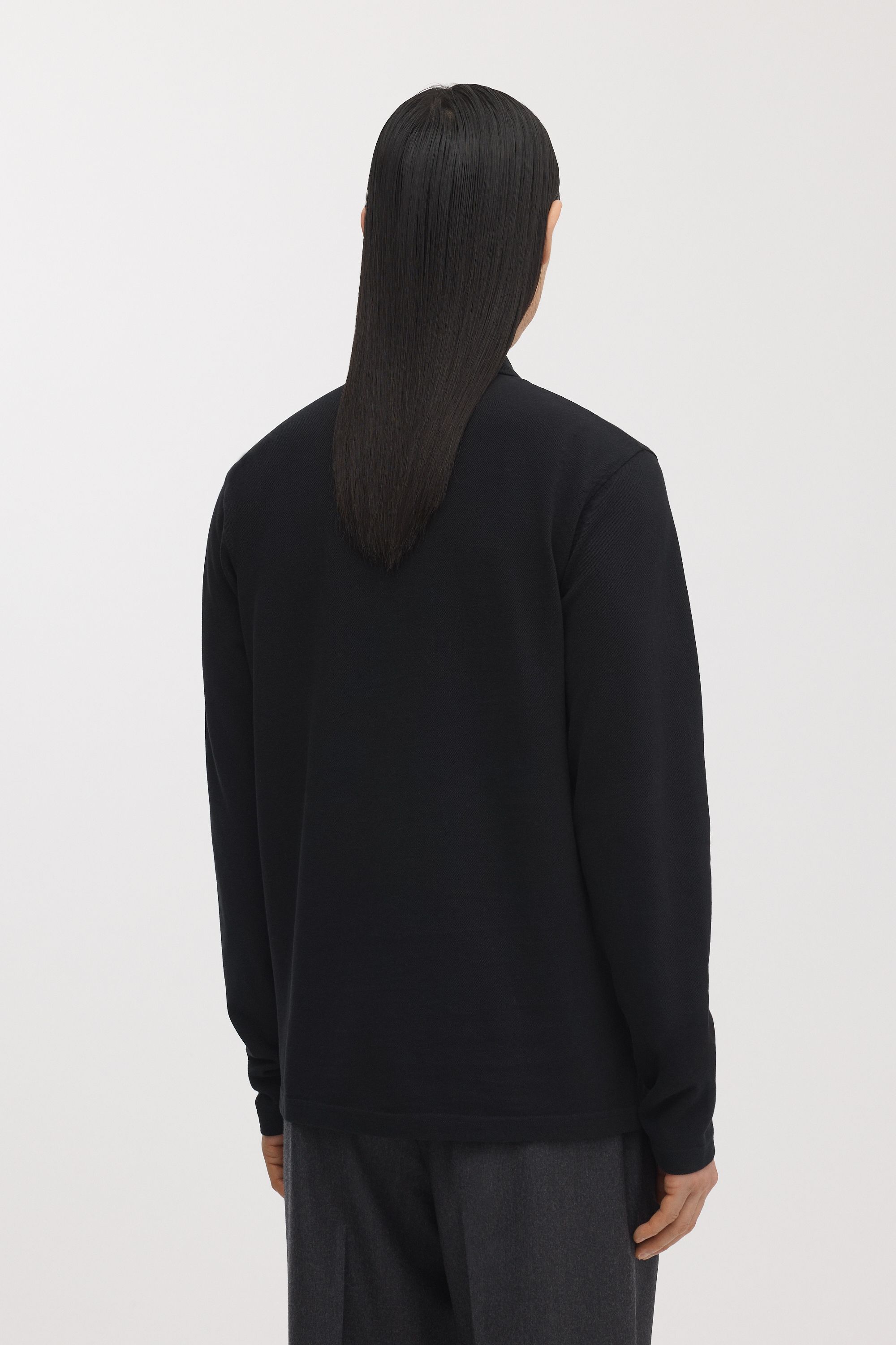 Image number 4 of The Long Sleeve Pique Polo