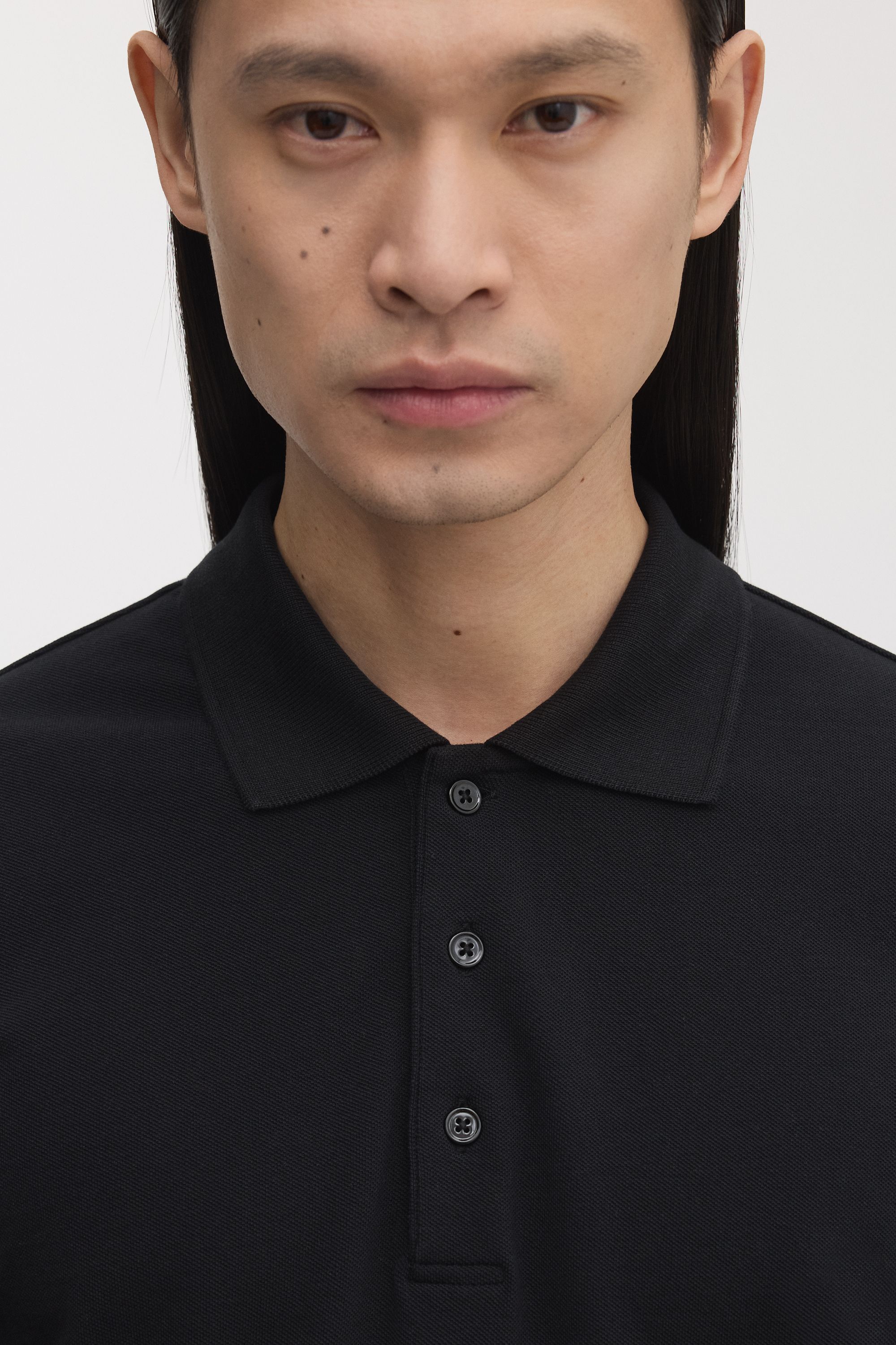 Image number 5 of The Long Sleeve Pique Polo