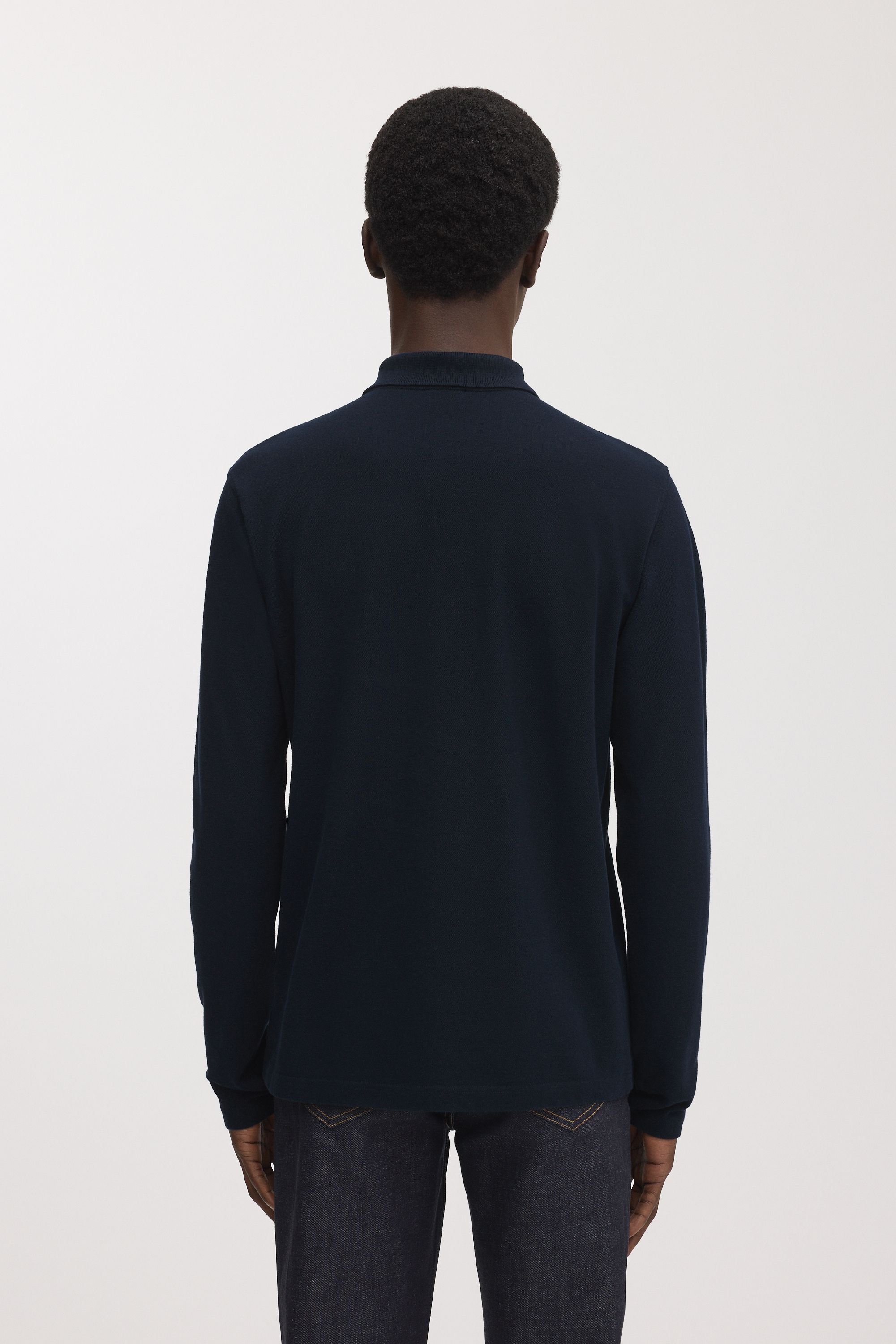 The Long Sleeve Pique Polo