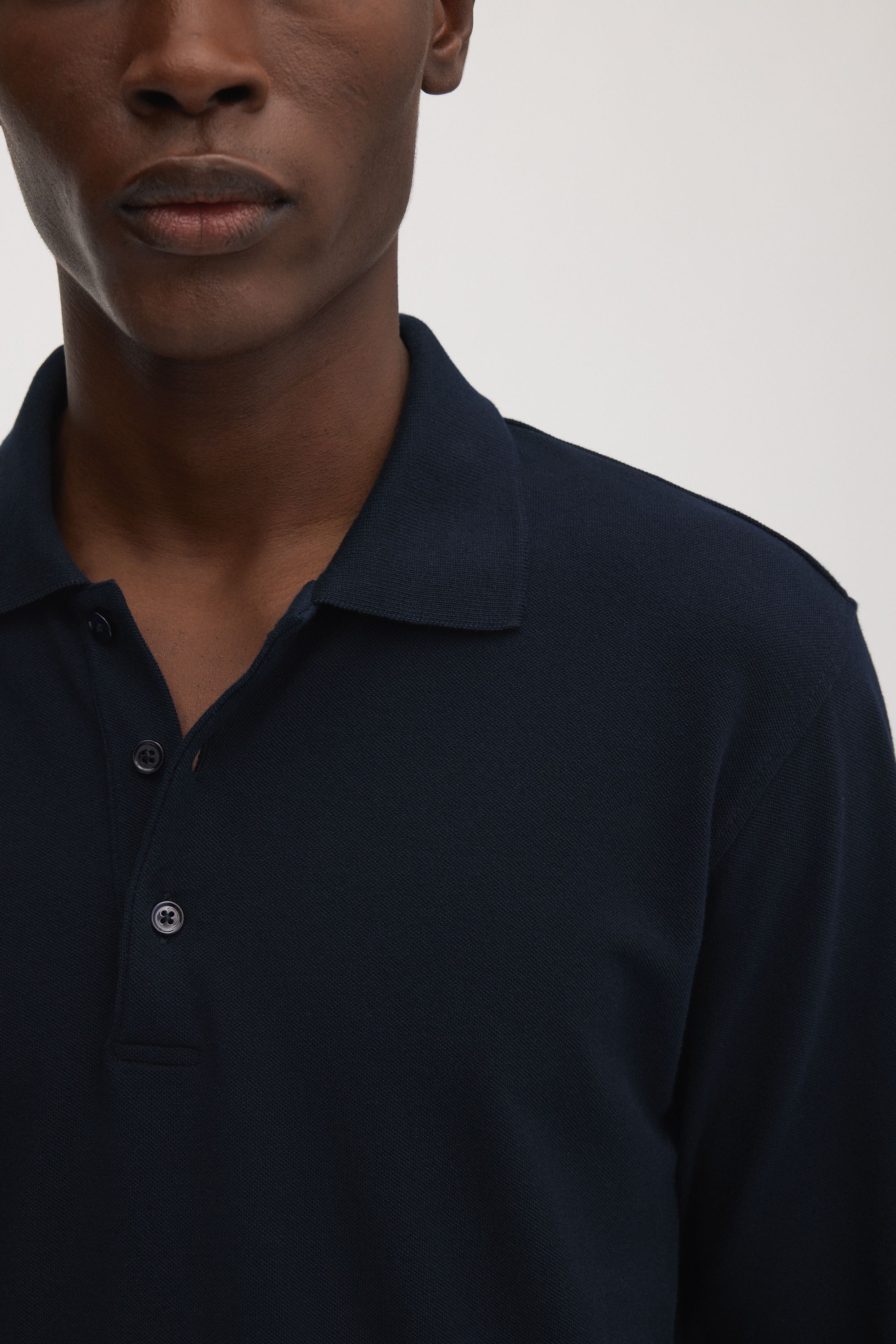 The Long Sleeve Pique Polo