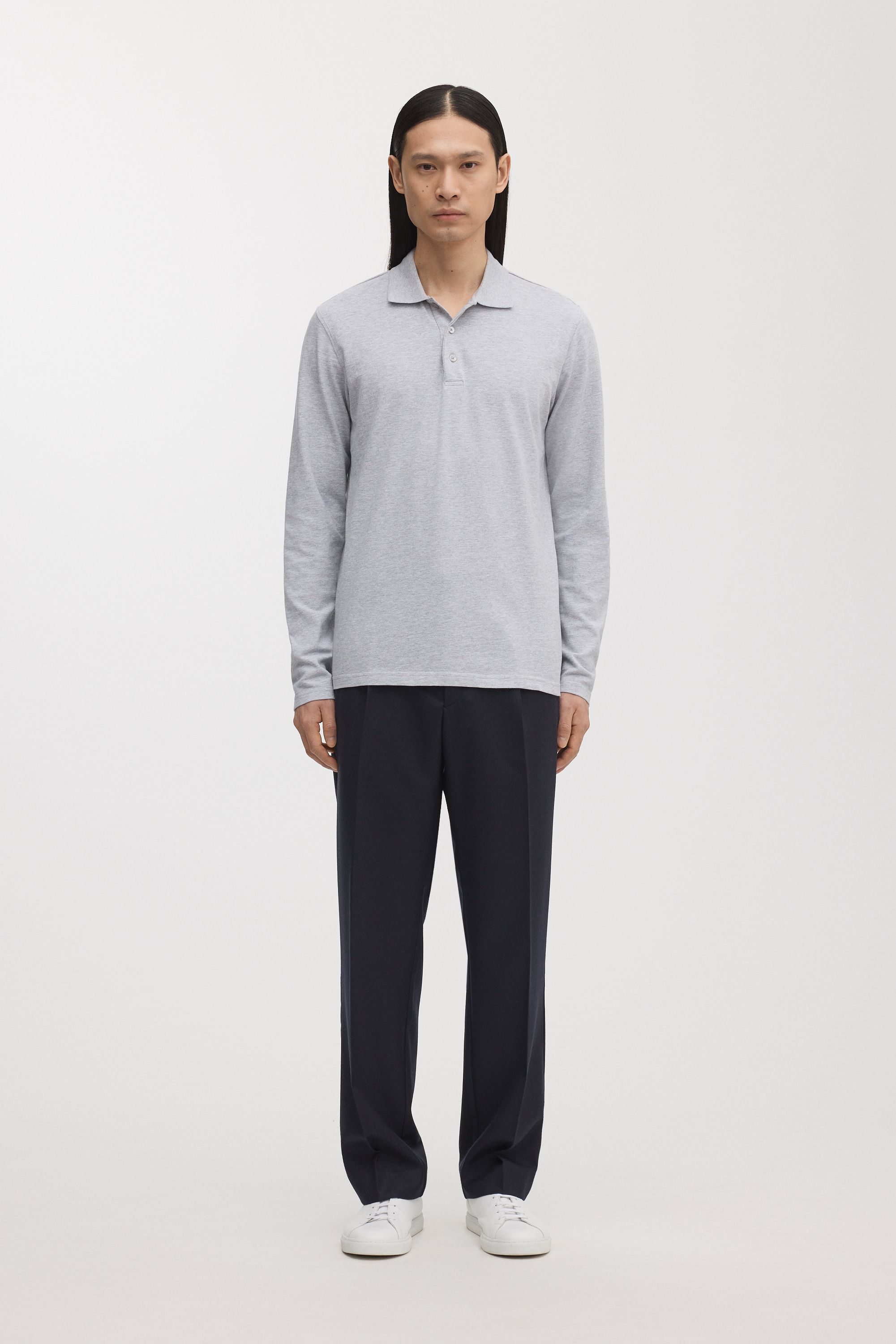 Image number 1 of The Long Sleeve Pique Polo