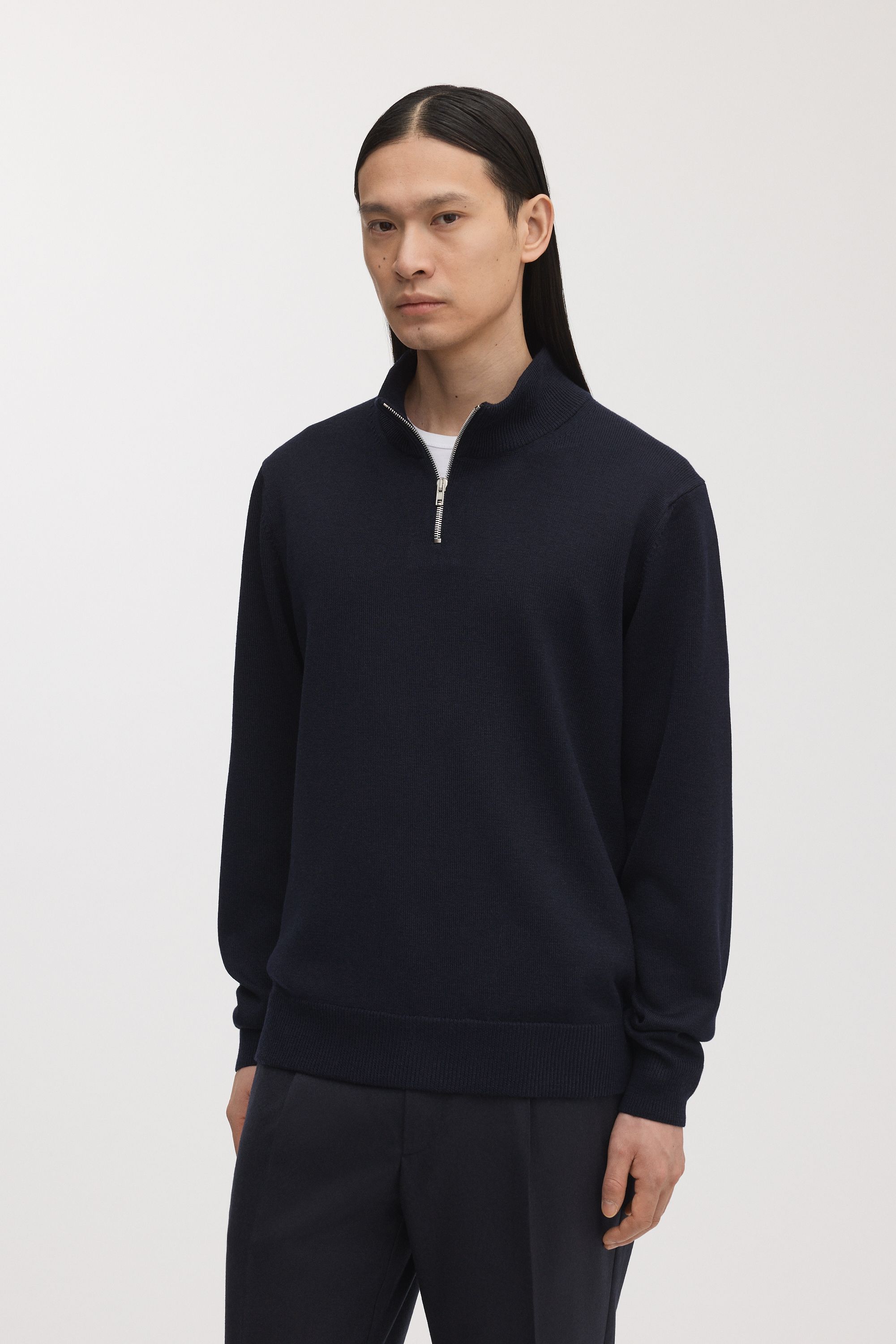 Image number 2 of The Merino Half Zip Sweater