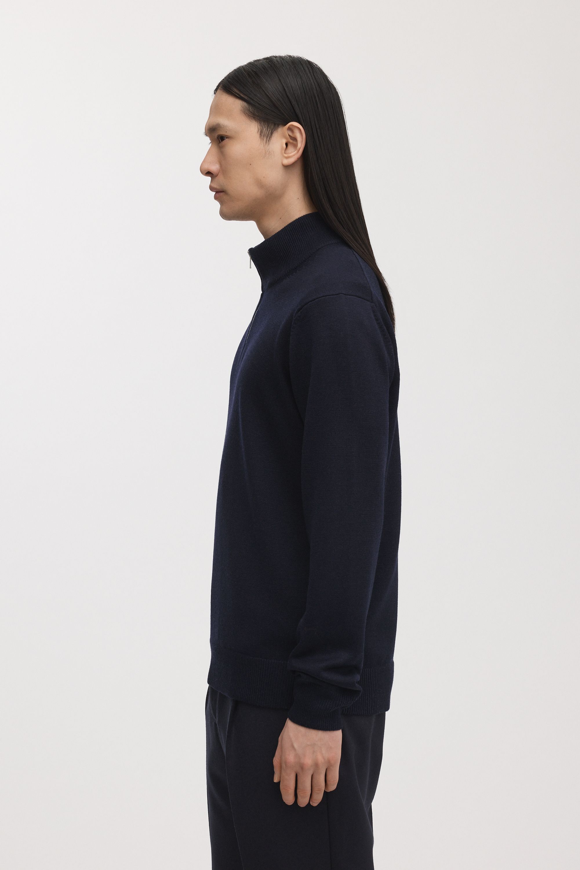 Image number 3 of The Merino Half Zip Sweater