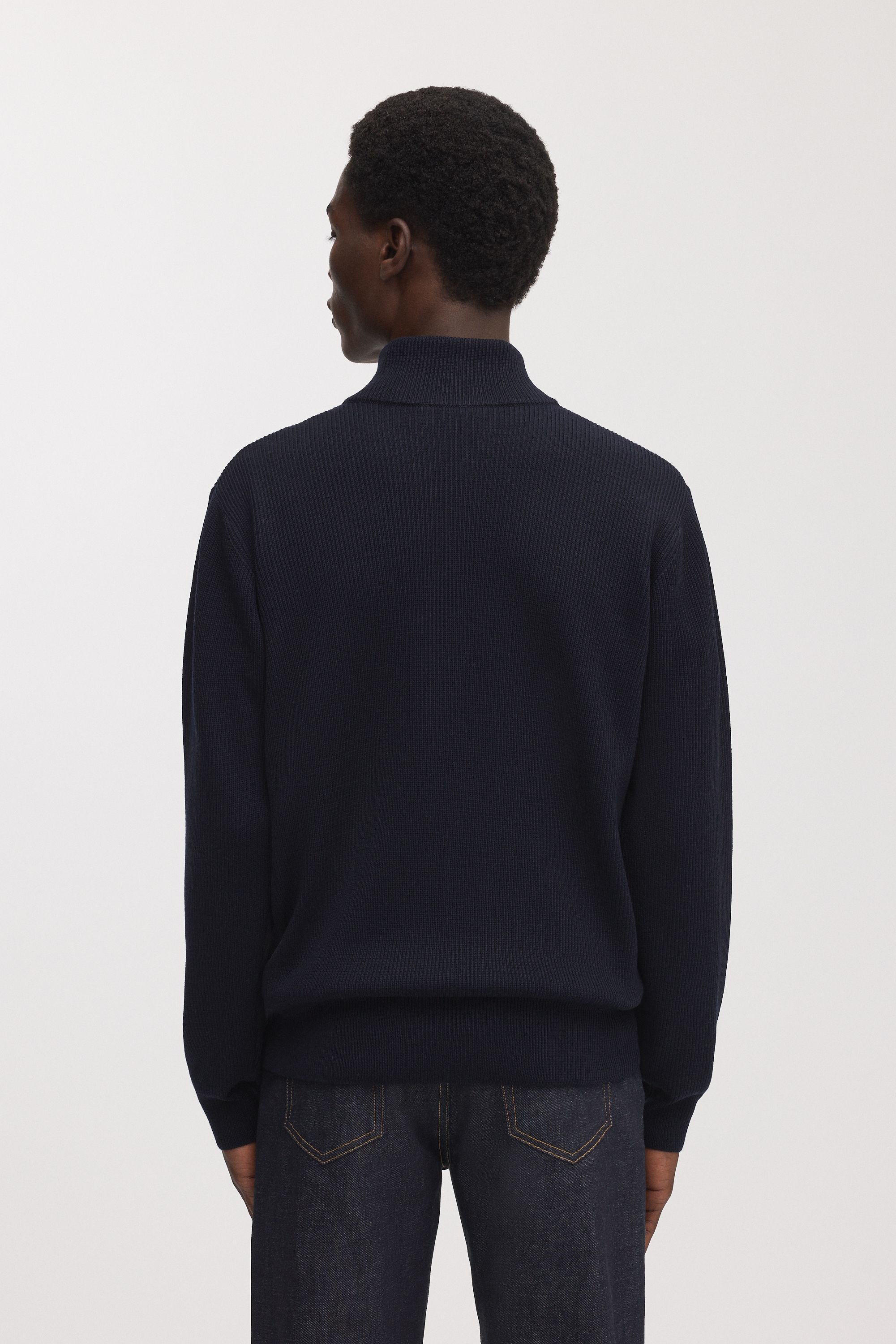 Image number 4 of The Merino Zip Cardigan