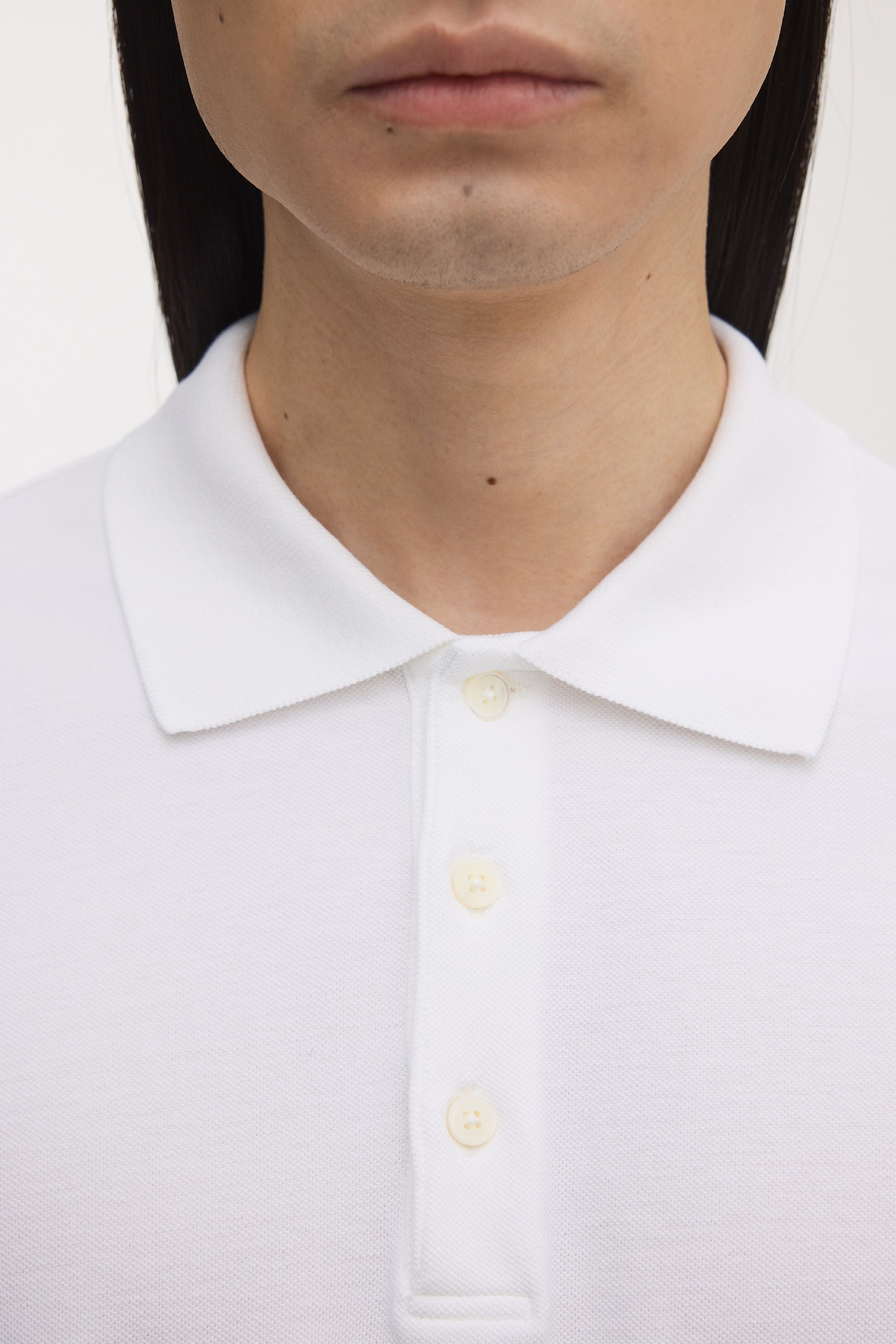 White Pique Polo | Organic Cotton | Asket