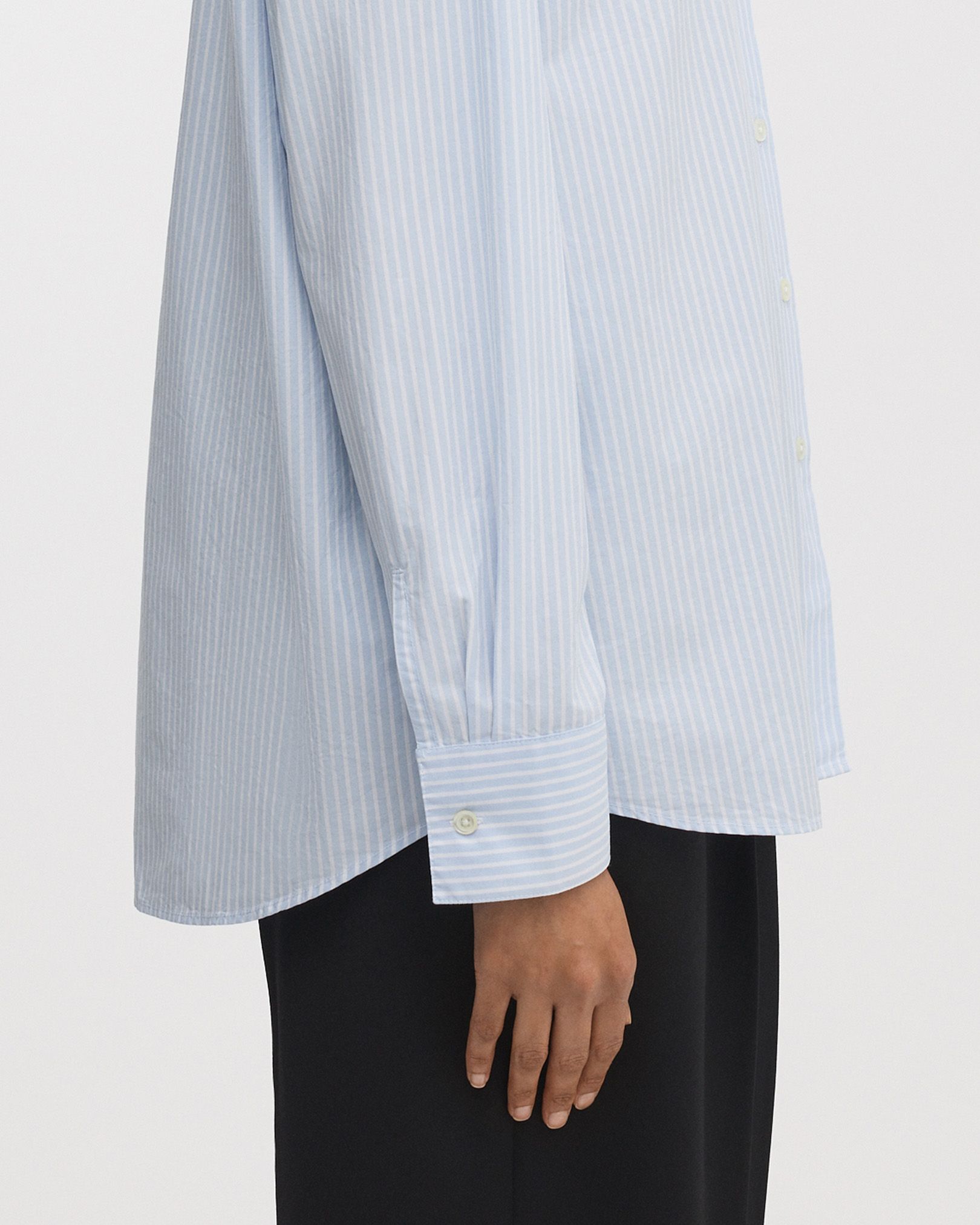 Single buttoned cuffs