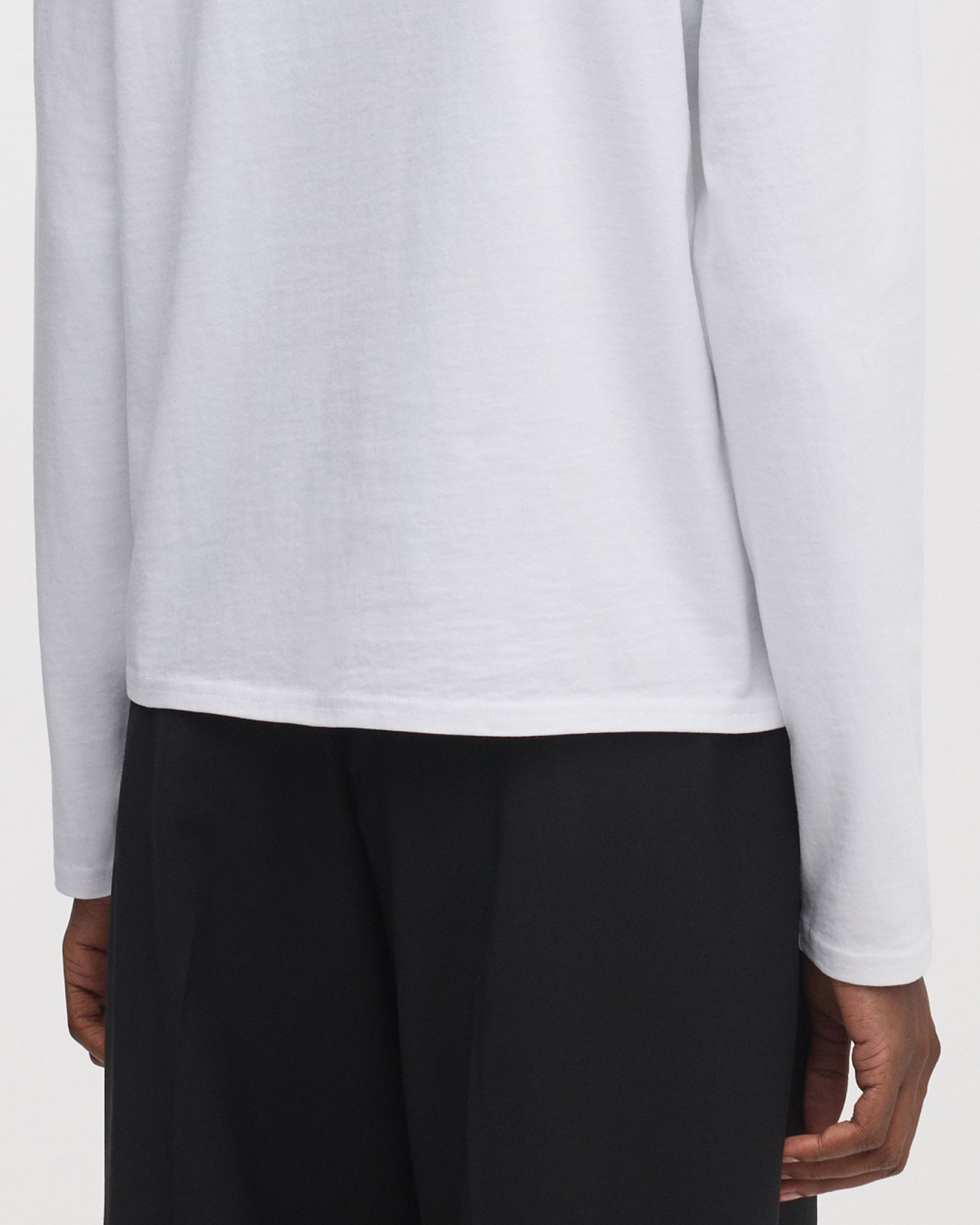 Twin needle stitched hems