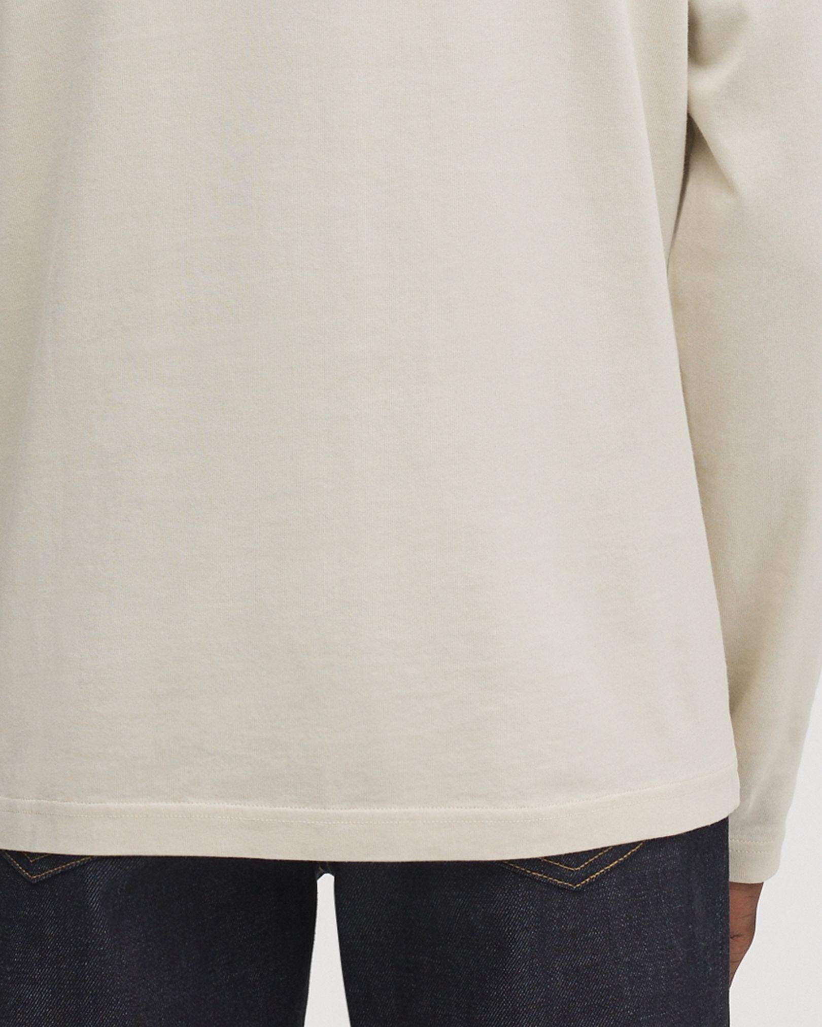 Twin needle stitched hems