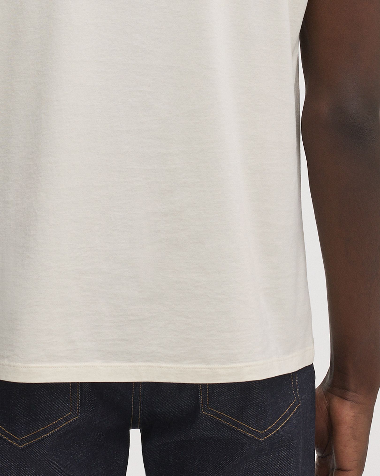 Twin needle stitched hems