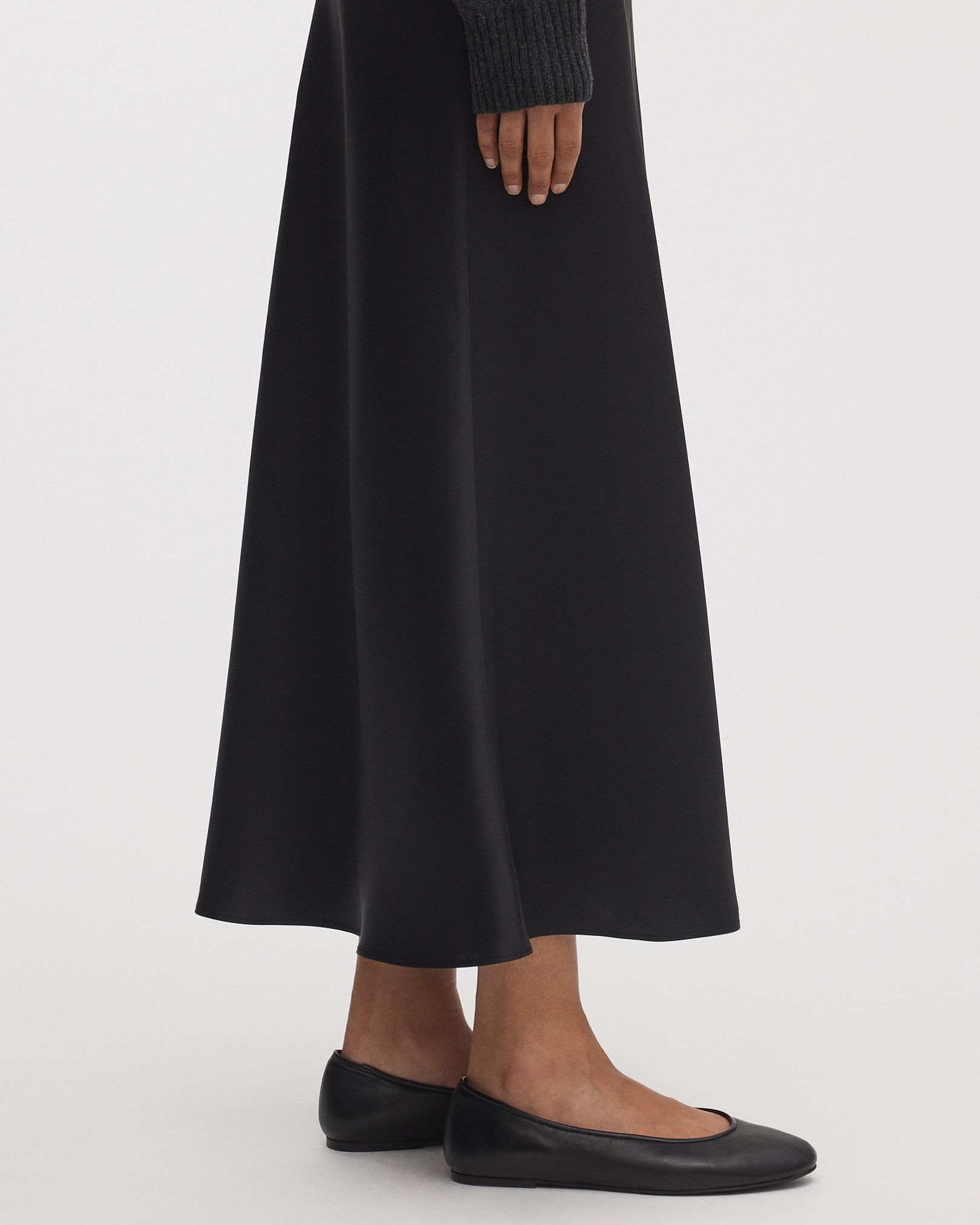 Bias cut for a graceful, fluid drape