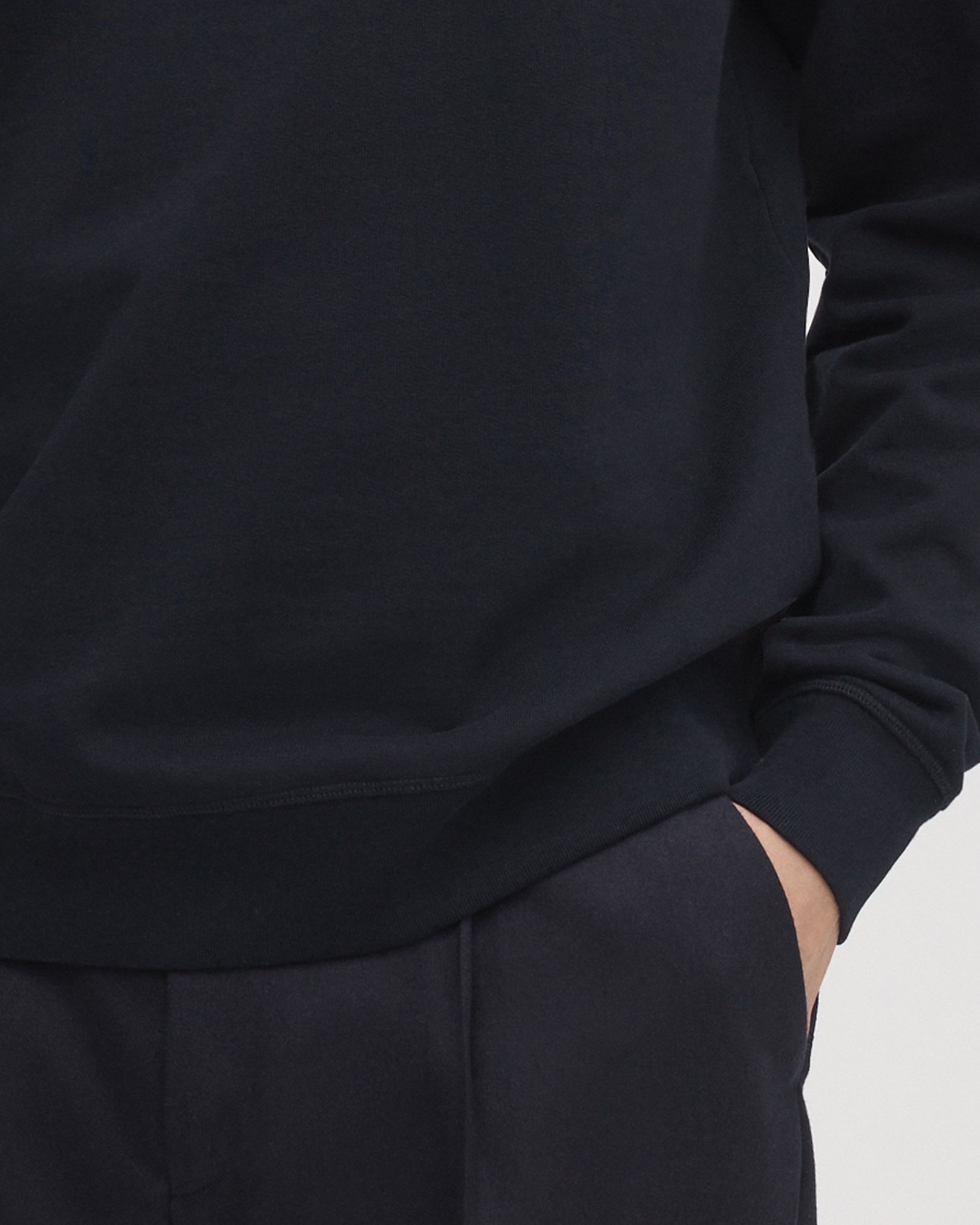 390gsm unbrushed loopback fleece