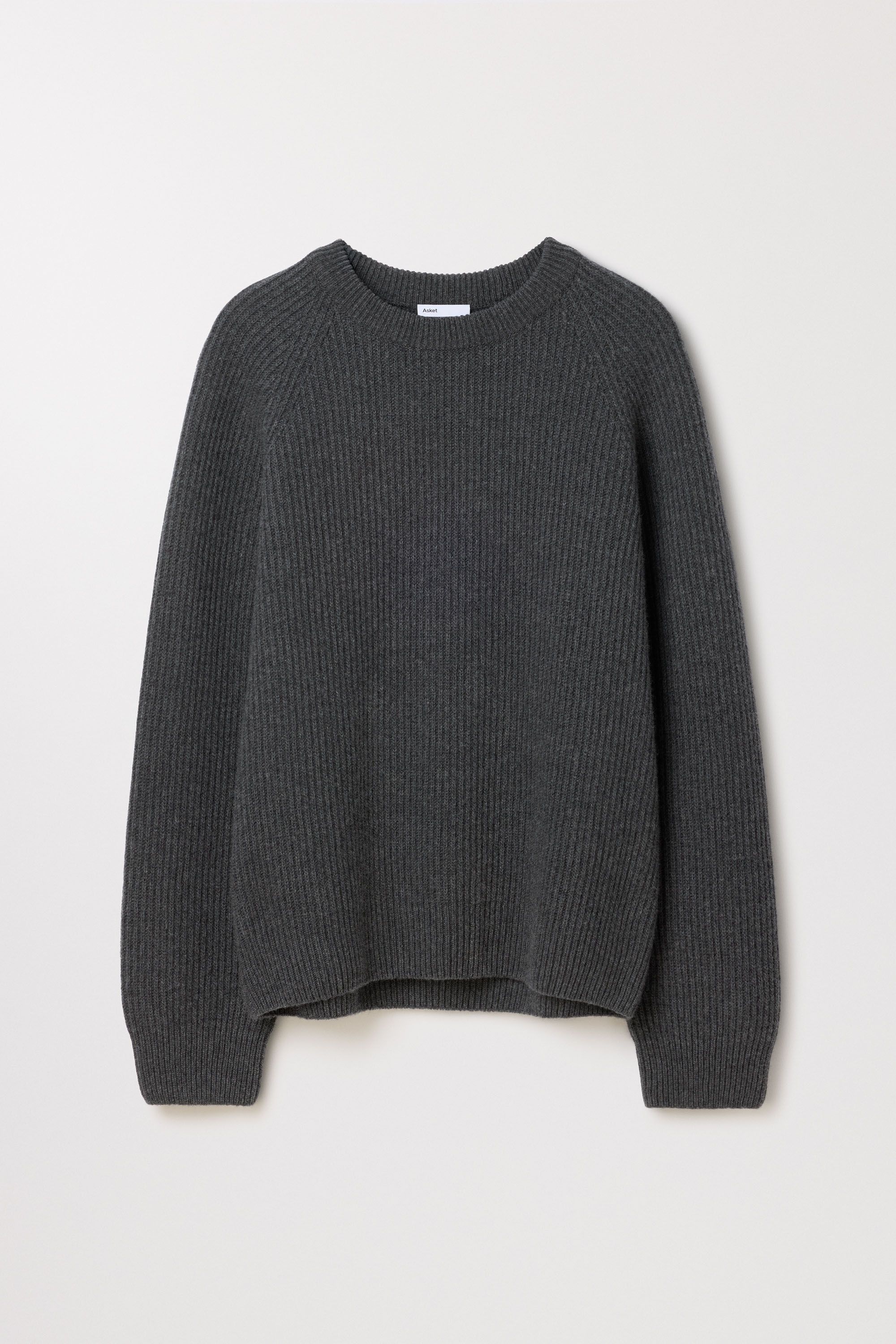 Men's Charcoal Melange Heavy Wool Sweater