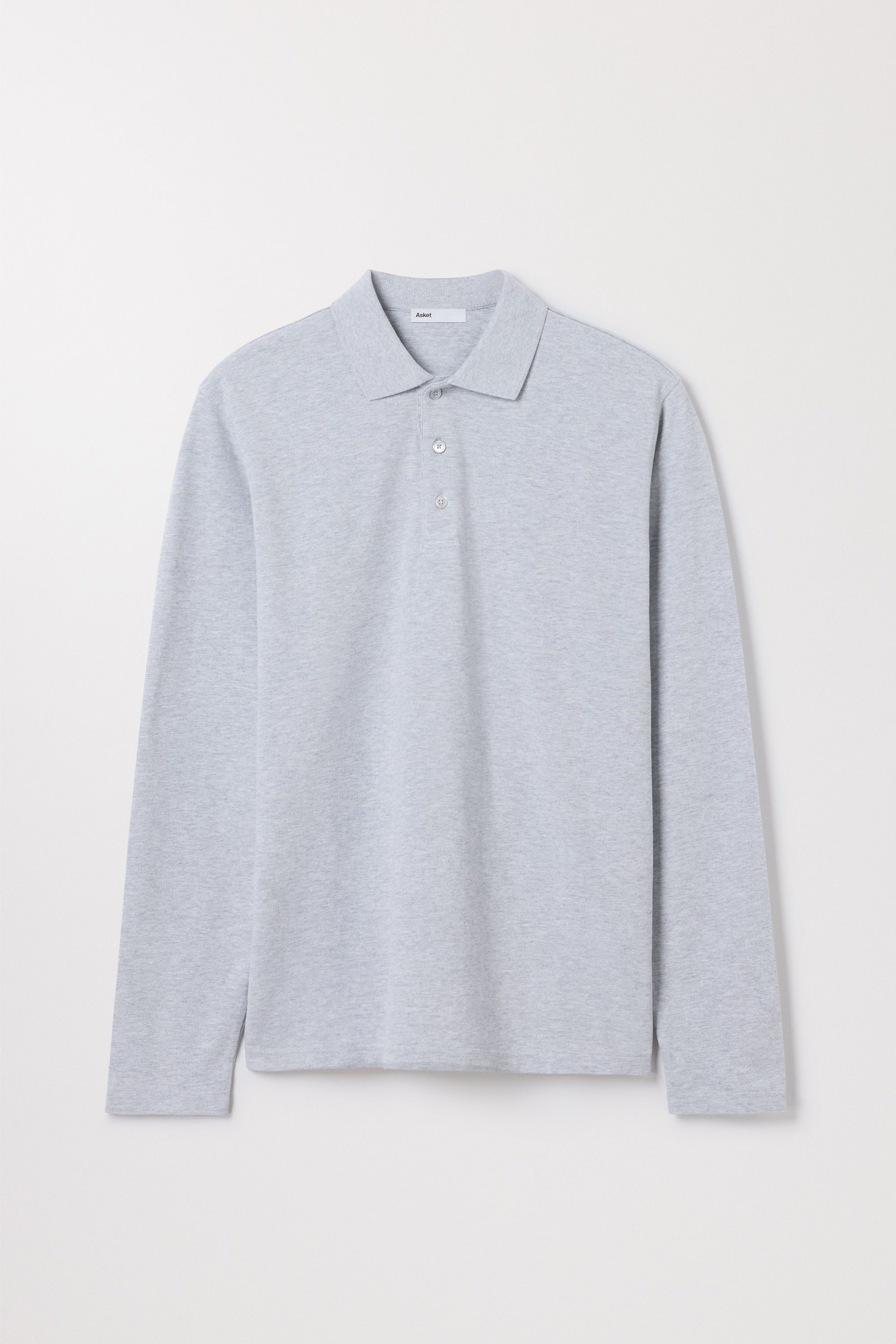 Frame - Men's Washed Light Pique Polo - Antique Modern Grey main image 0