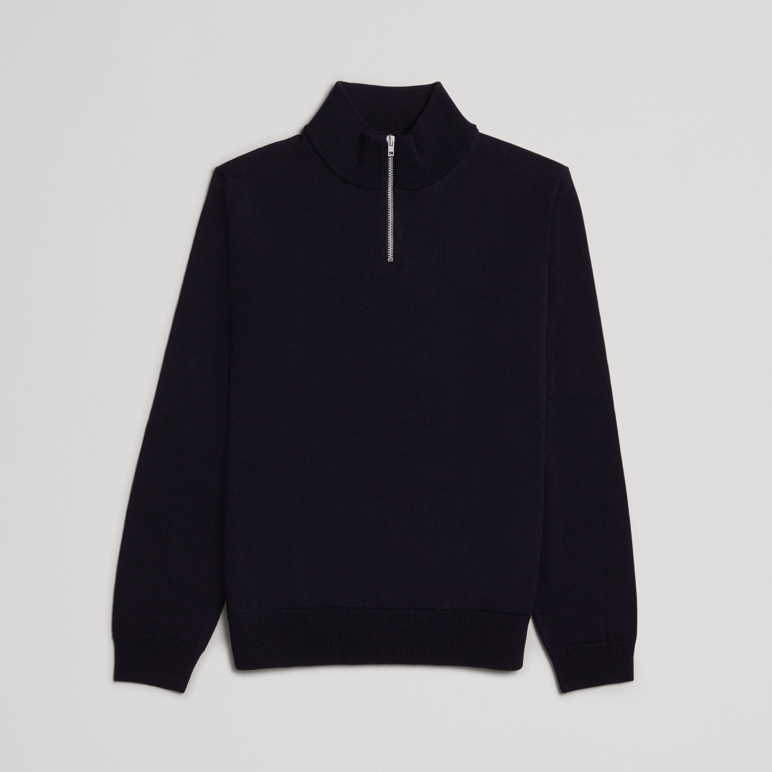 Black Merino Half Zip Sweater | ASKET Black Merino Half Zip Sweater | ASKET