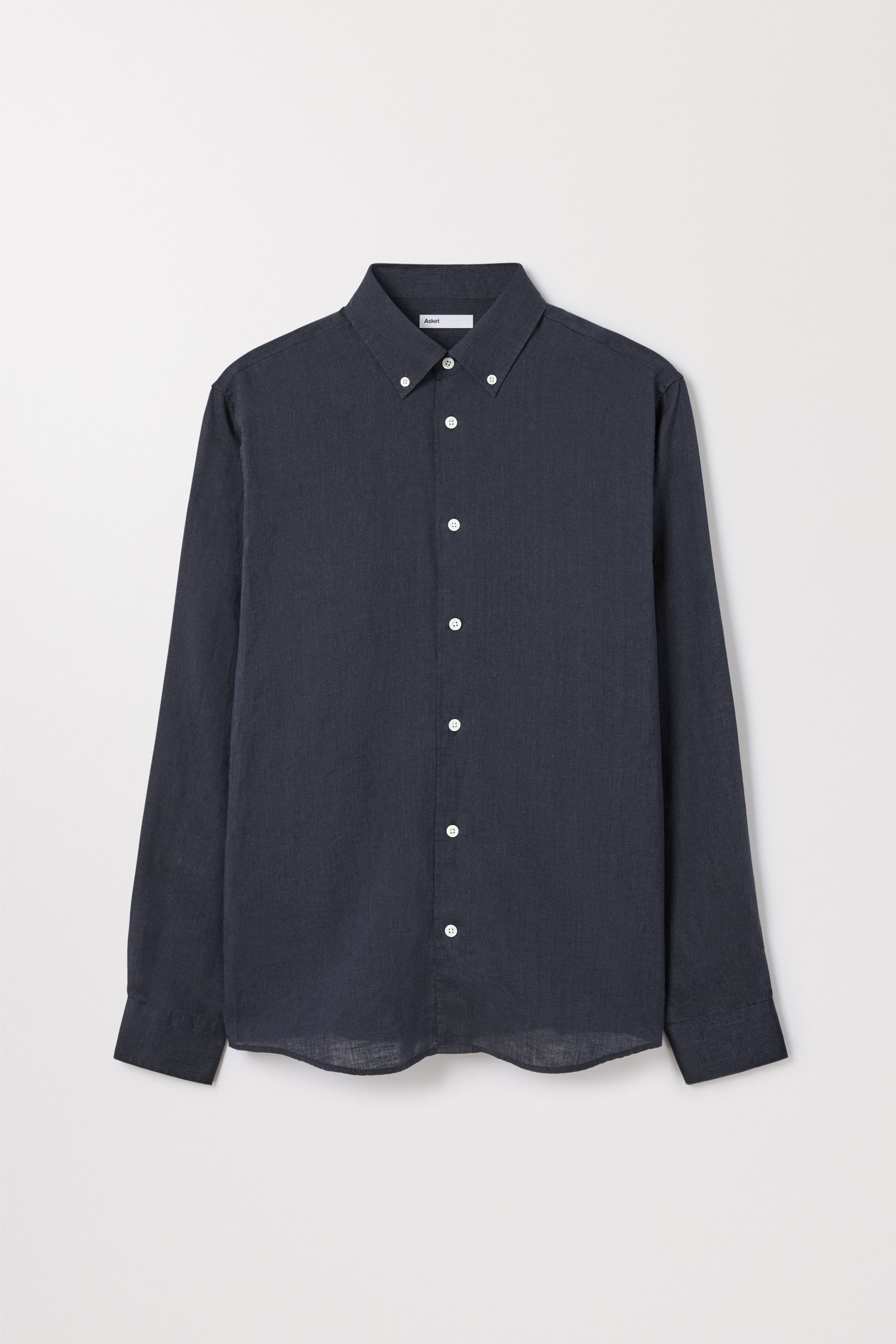 Men's Dark Navy Linen Shirt