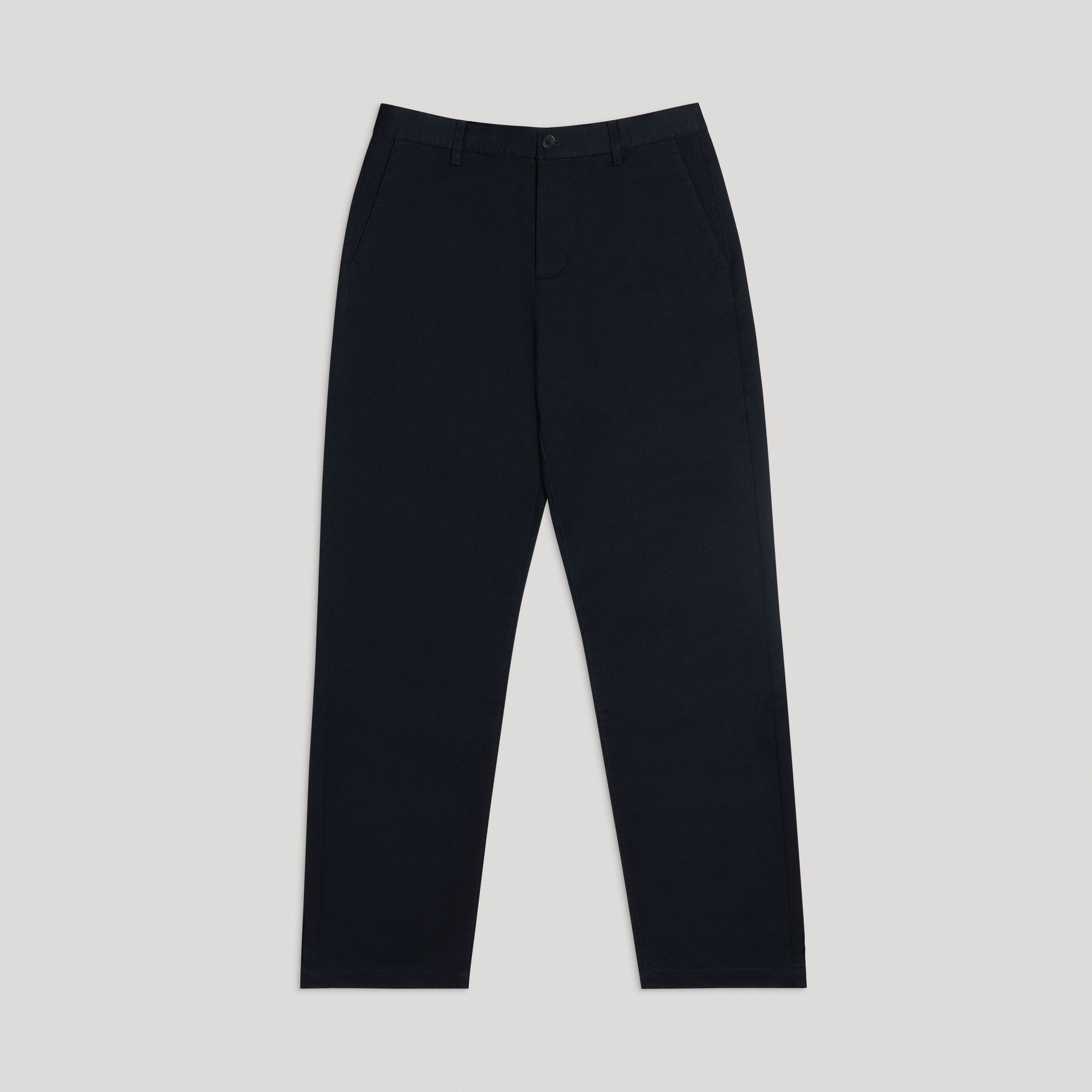 Dark Navy Loose Twill Chino | Straight Cut | Organic Cotton